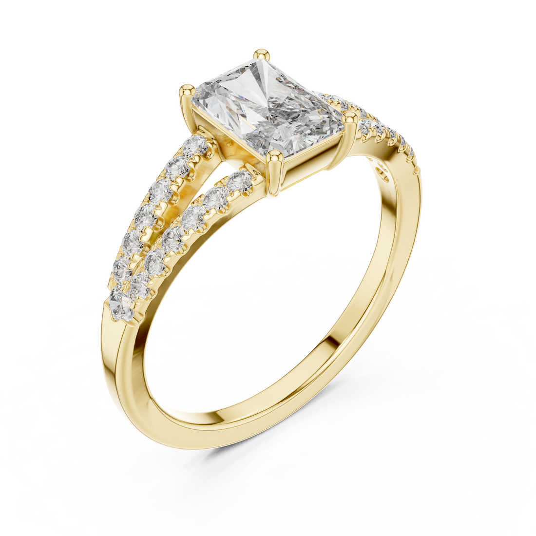 Rose Gold Lab-Grown Diamond Halo Engagement Ring | IGI Certified | Kiashaa Jewellery