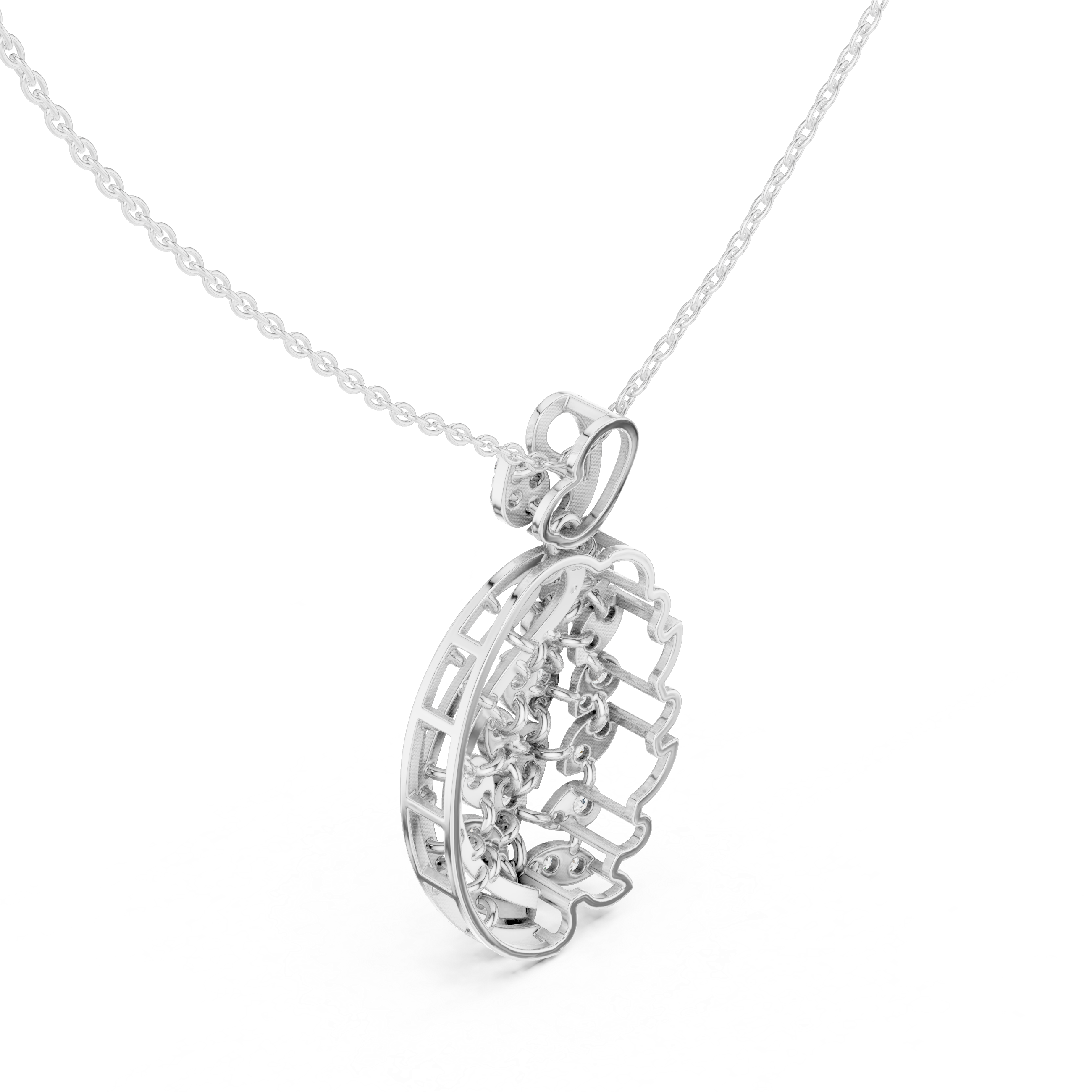 Paisley Leaf Diamond Pendant | 14K & 18K Gold | IGI Certified