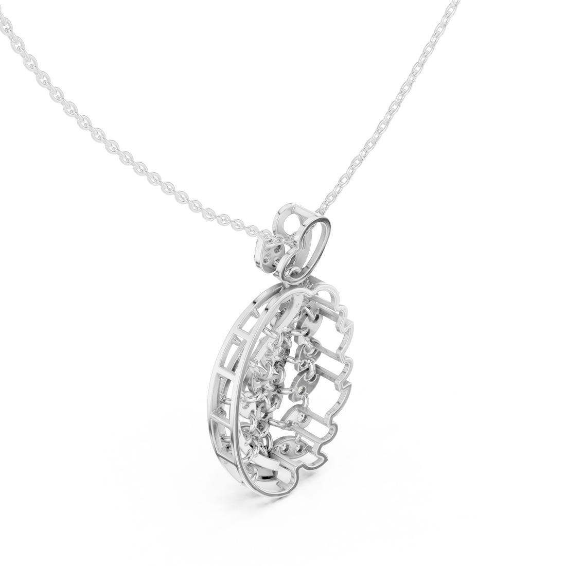Paisley Leaf Diamond Pendant | 14K & 18K Gold | IGI Certified