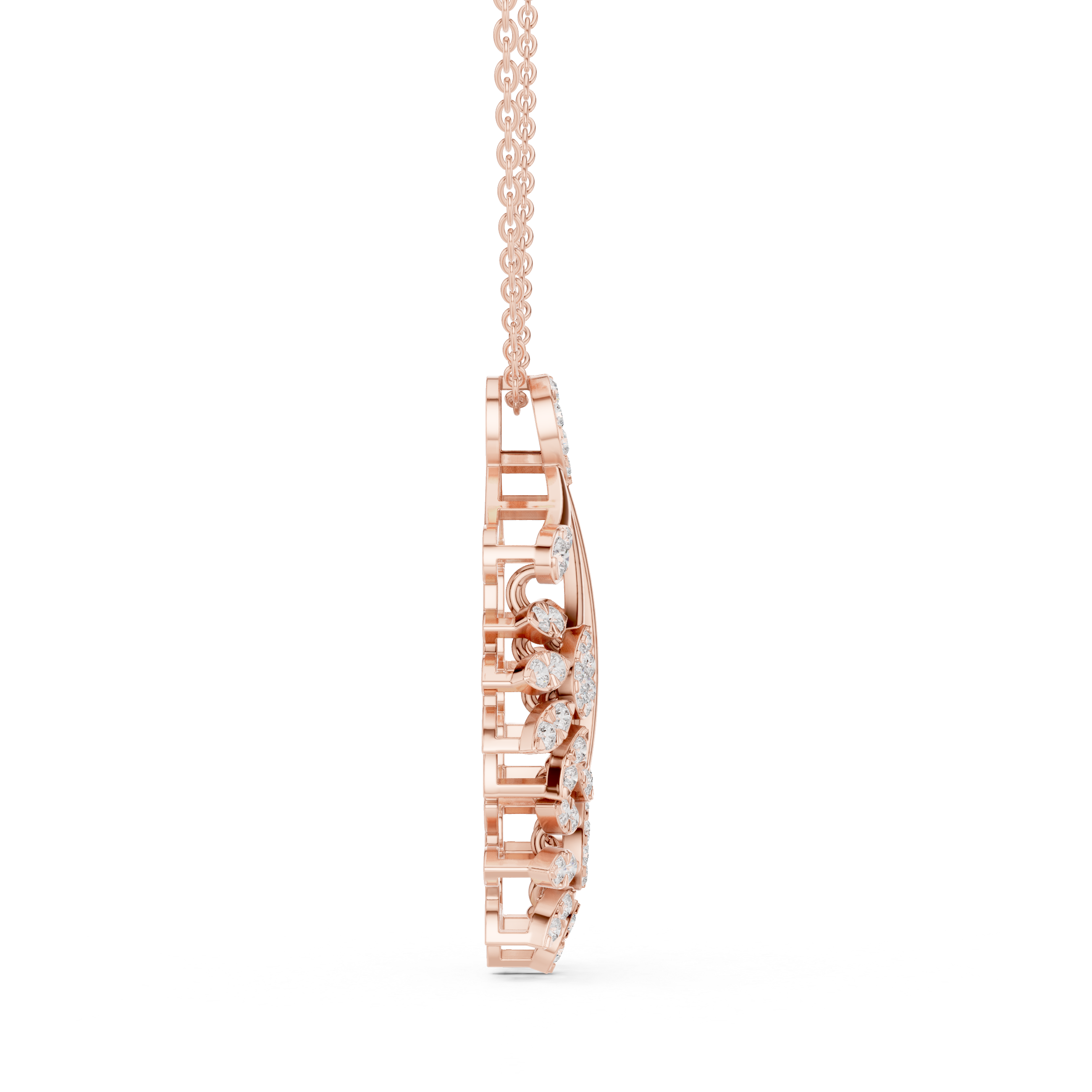 Floral Burst Diamond Pendant | 14K & 18K Gold | IGI Certified