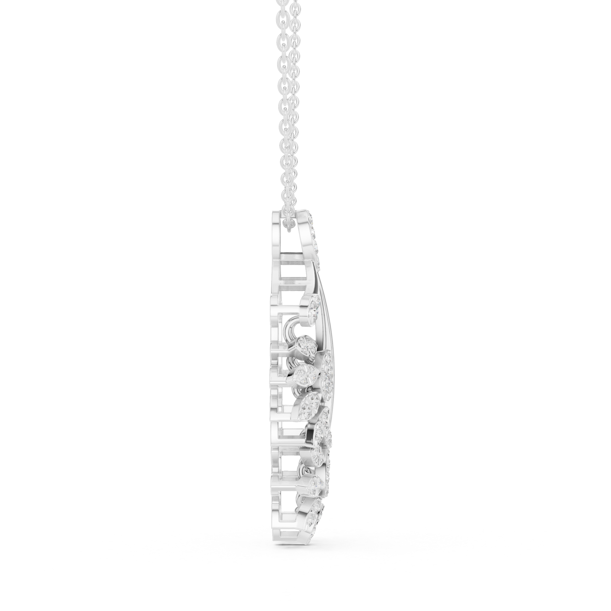 Floral Burst Diamond Pendant | 14K & 18K Gold | IGI Certified