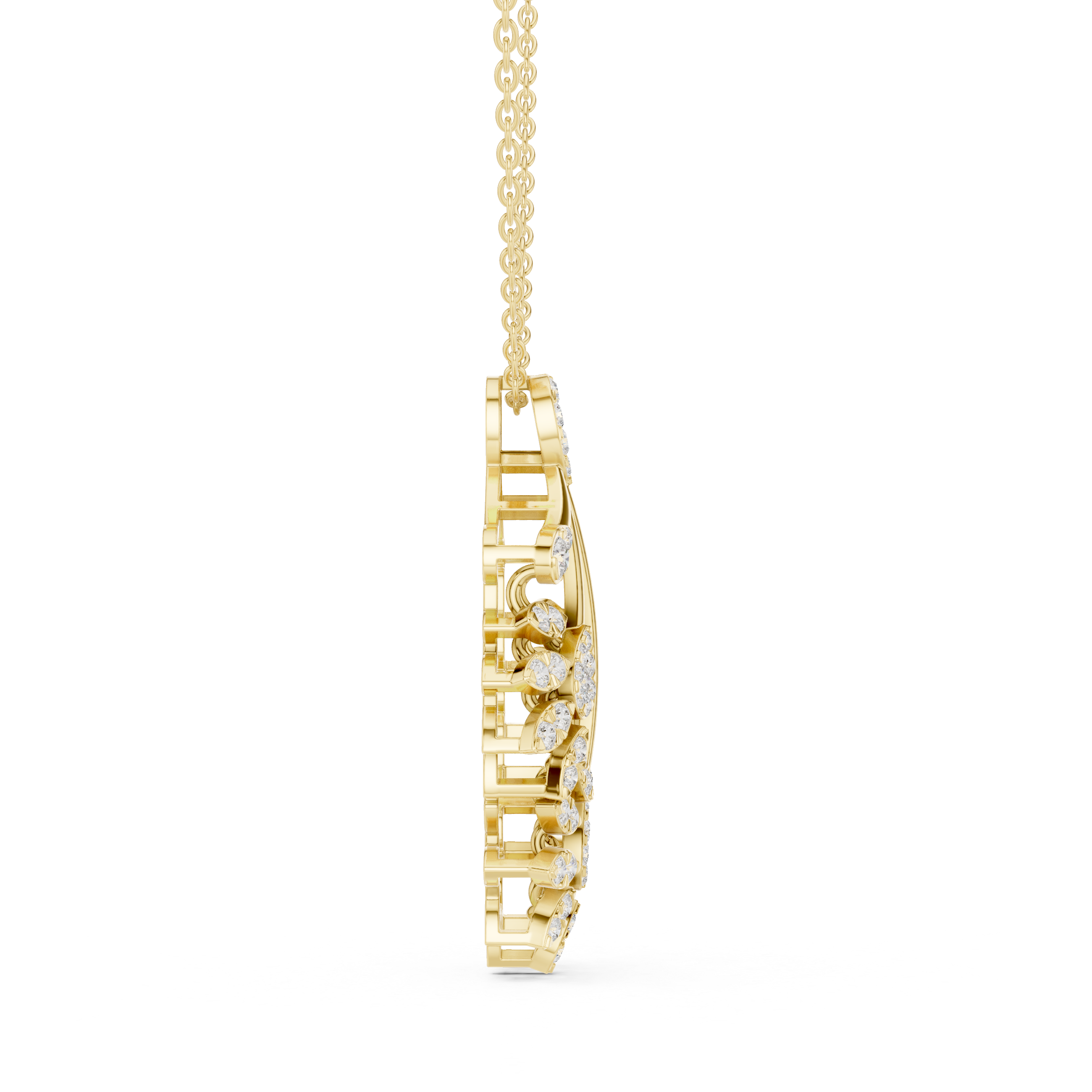 Floral Burst Diamond Pendant | 14K & 18K Gold | IGI Certified