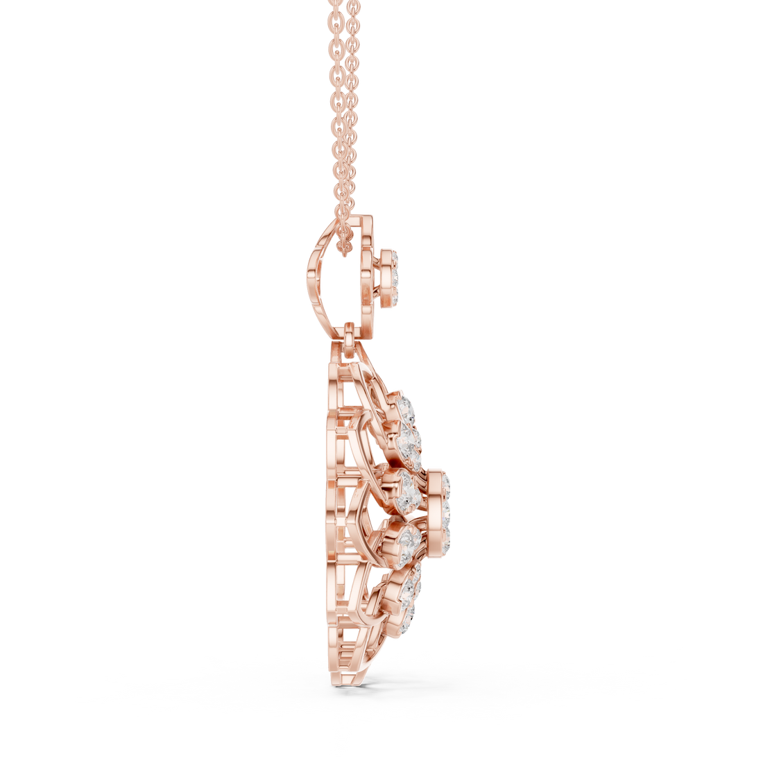 Floral Bloom Diamond Pendant | 14K & 18K Gold | IGI Certified