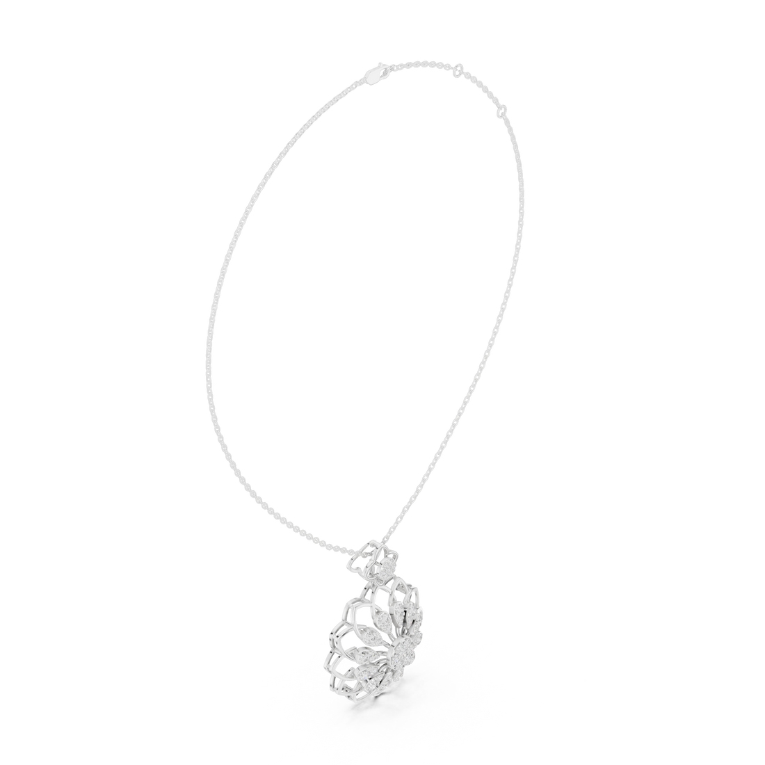 Floral Bloom Diamond Pendant | 14K & 18K Gold | IGI Certified