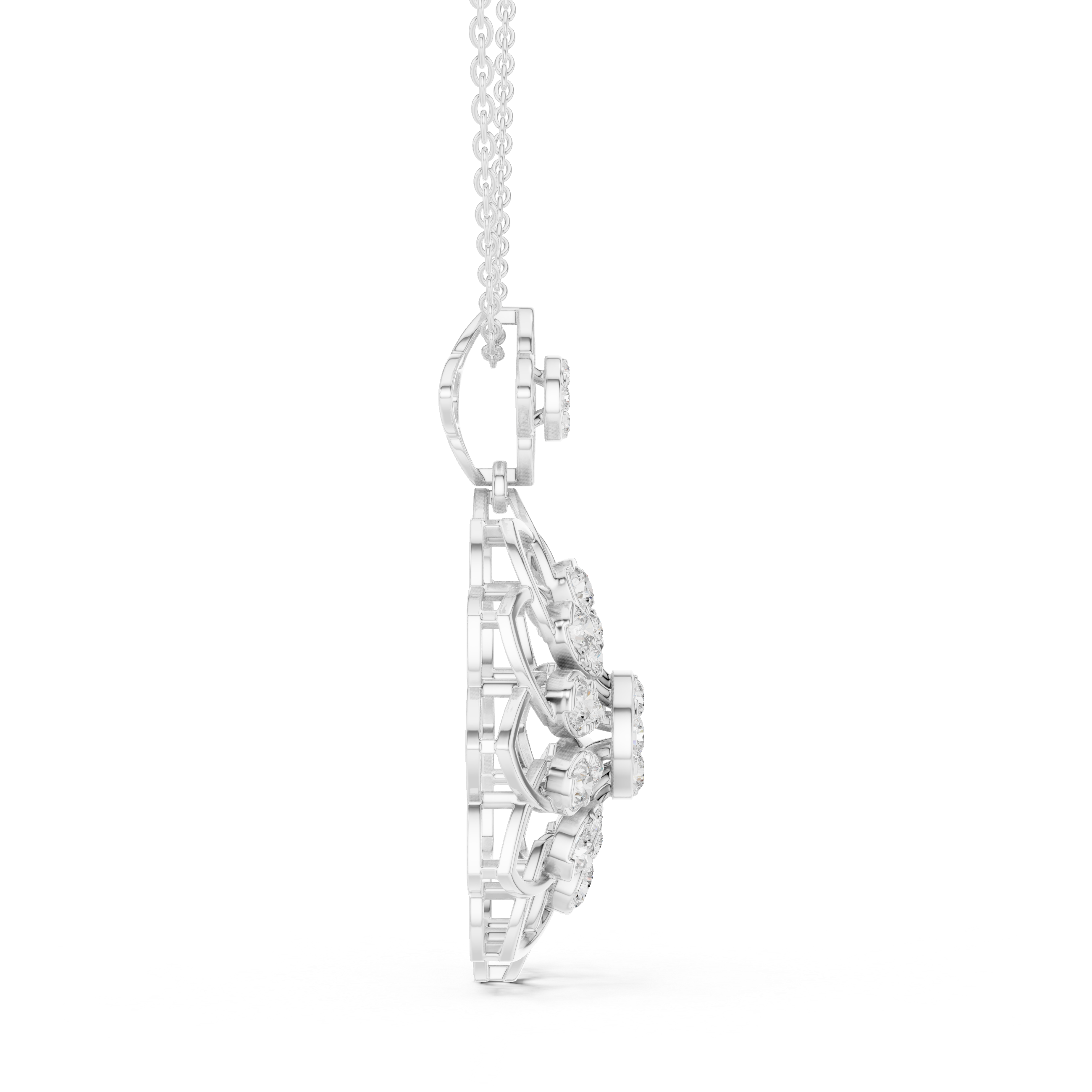 Floral Bloom Diamond Pendant | 14K & 18K Gold | IGI Certified