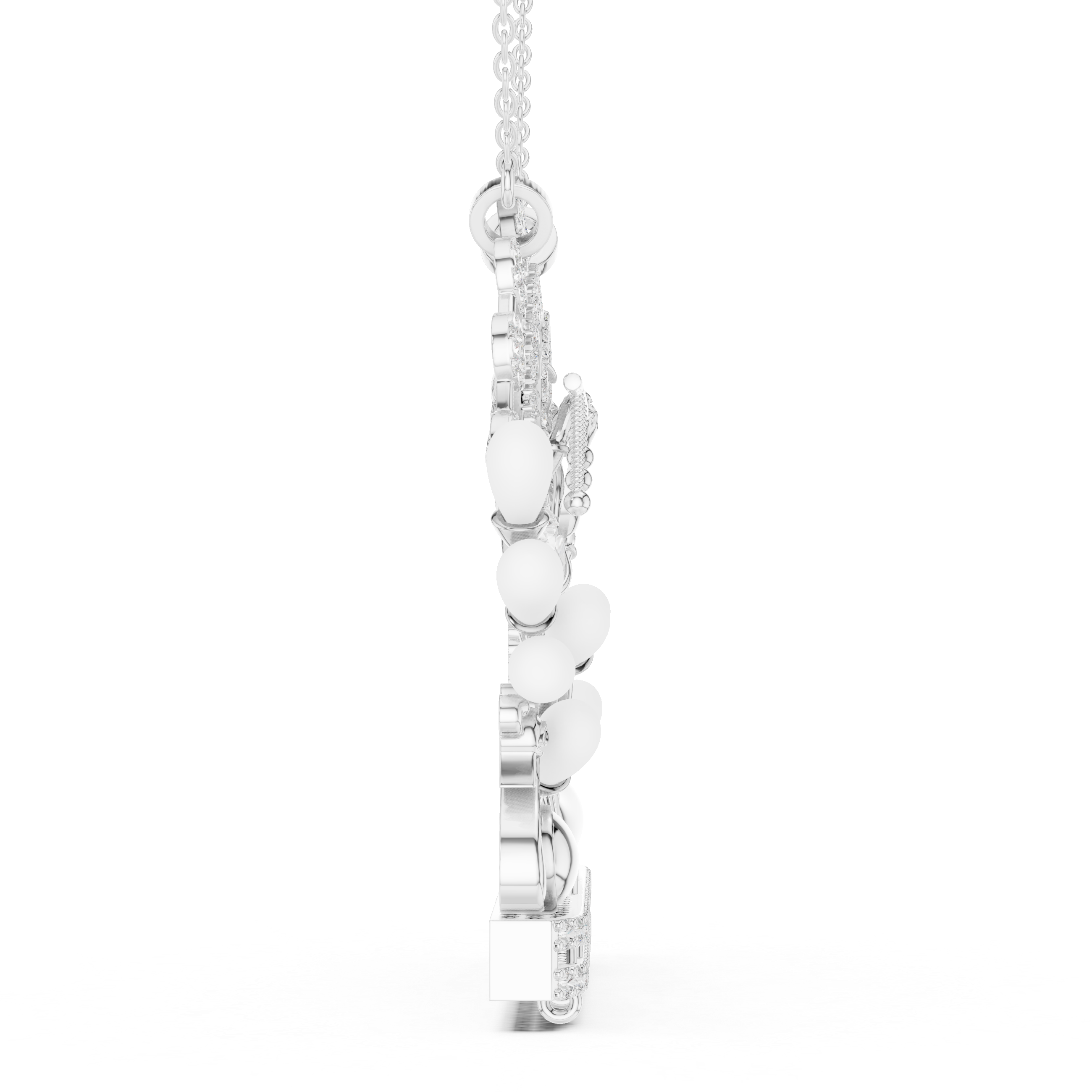 Radha Krishna Lab Grown Diamond Pendant – 14K/18K Gold | Kiashaa Jewellery