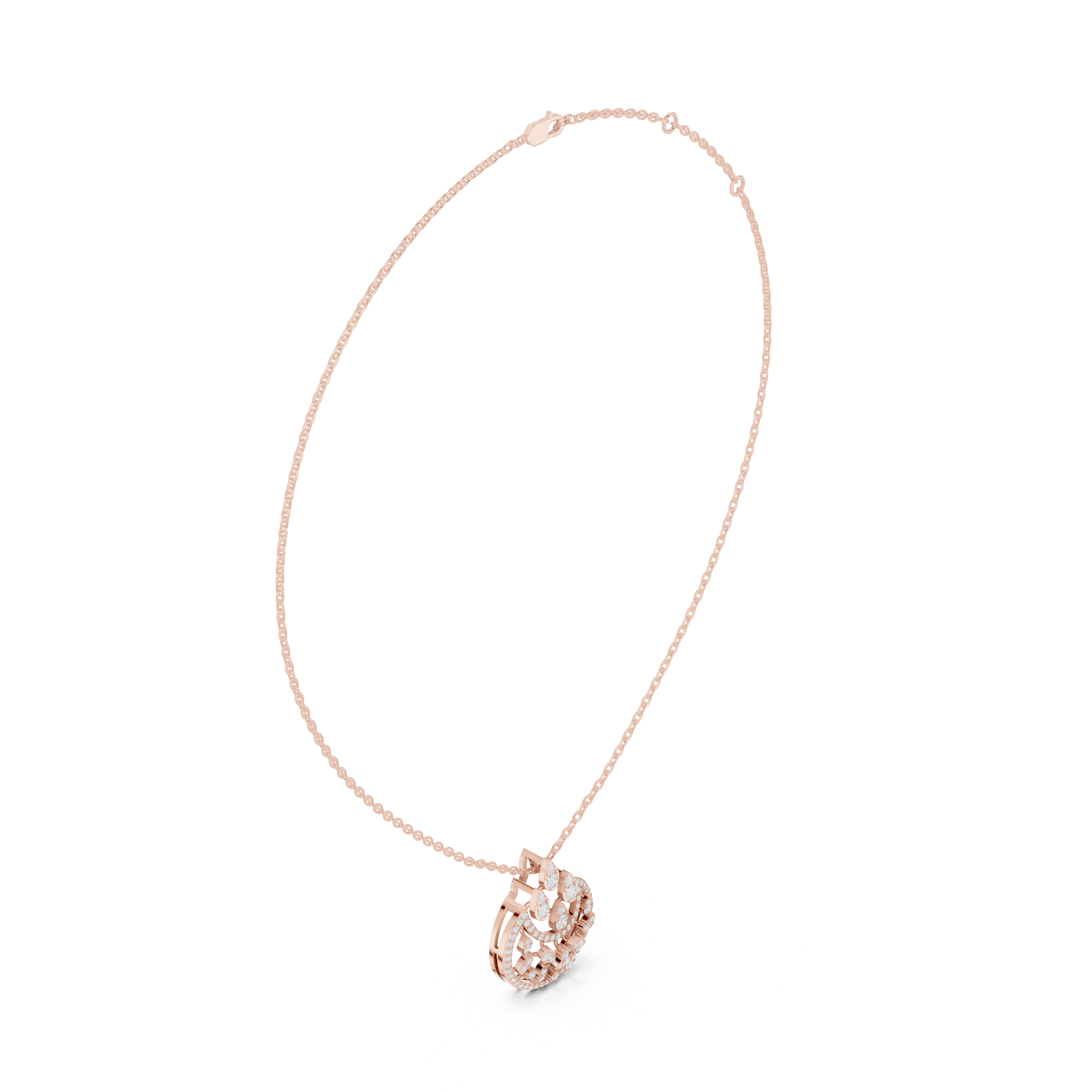 Pear Drop Harmony Lab Grown Diamond Pendant – 14K/18K Gold | Kiashaa Jewellery