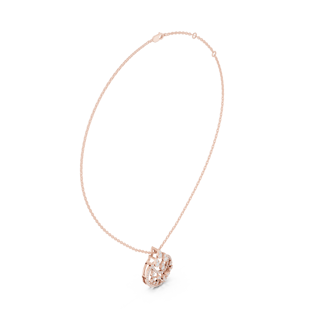 Pear Drop Harmony Lab Grown Diamond Pendant – 14K/18K Gold | Kiashaa Jewellery