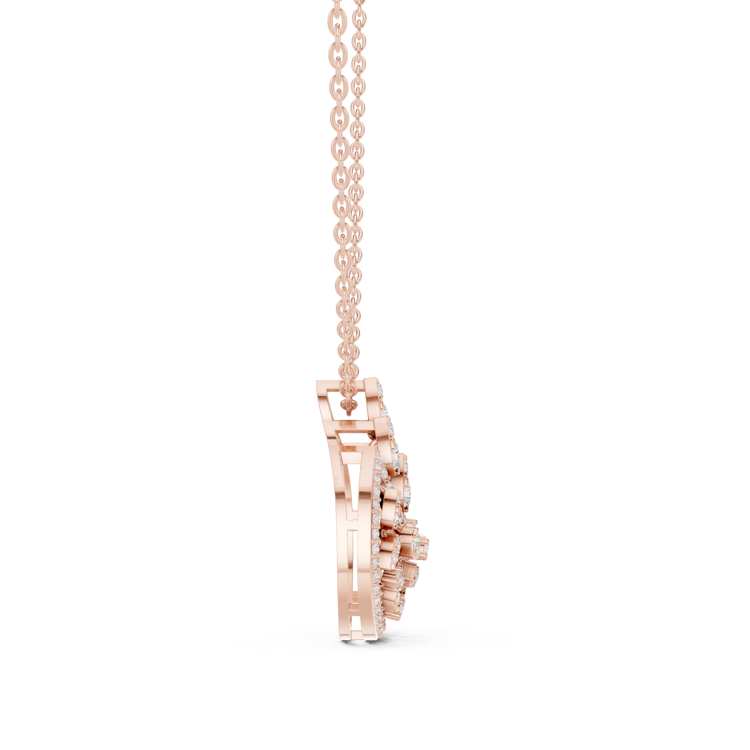 Pear Drop Harmony Lab Grown Diamond Pendant – 14K/18K Gold | Kiashaa Jewellery