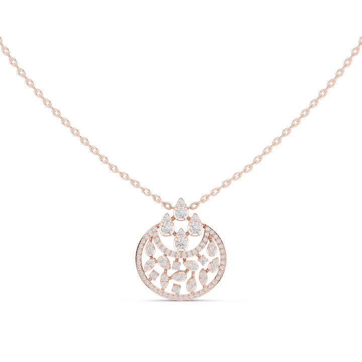 Pear Drop Harmony Lab Grown Diamond Pendant – 14K/18K Gold | Kiashaa Jewellery