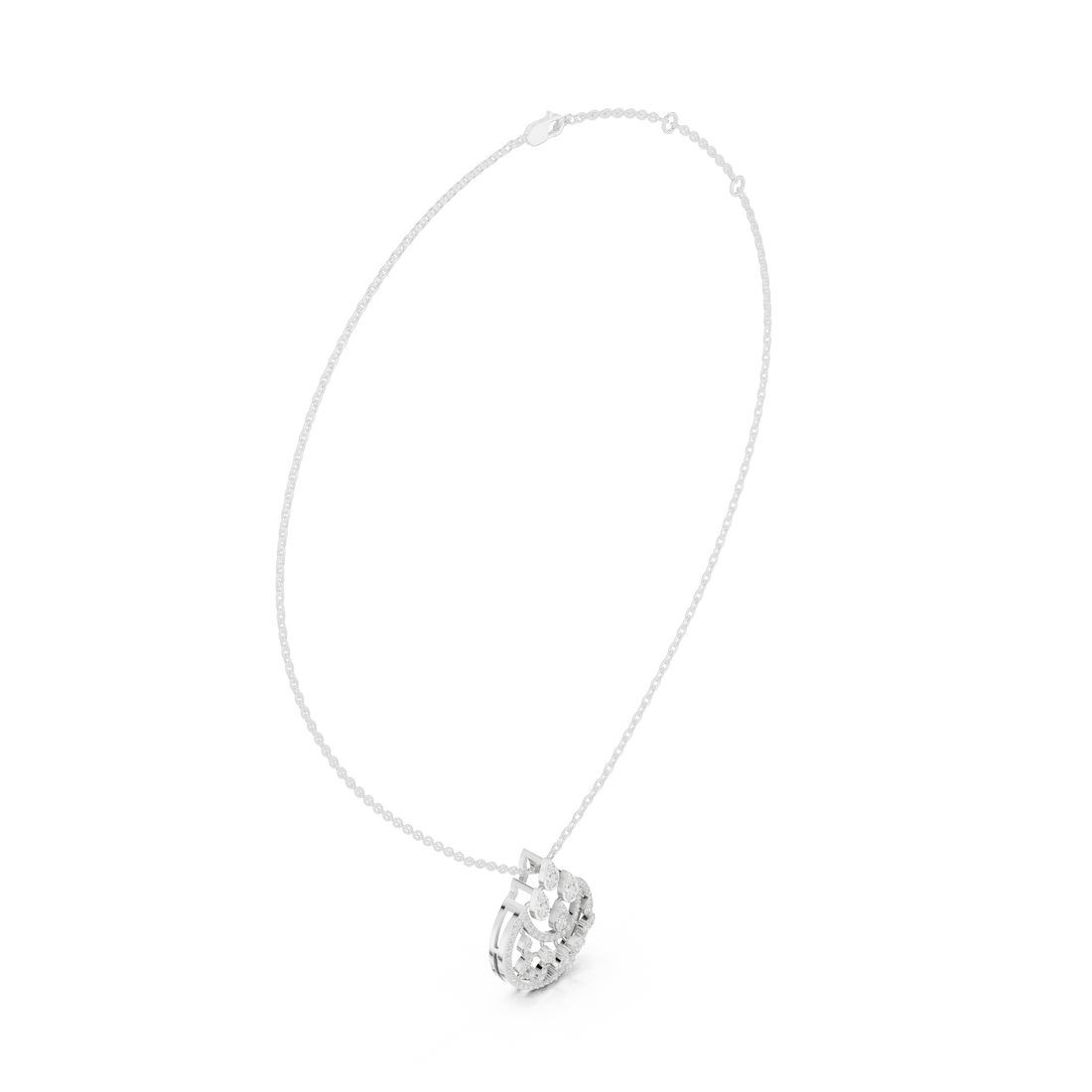 Pear Drop Harmony Lab Grown Diamond Pendant – 14K/18K Gold | Kiashaa Jewellery