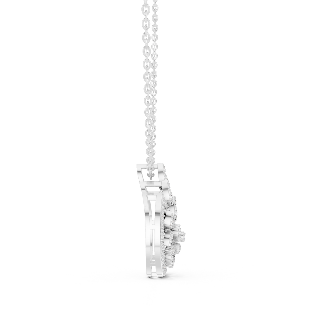 Pear Drop Harmony Lab Grown Diamond Pendant – 14K/18K Gold | Kiashaa Jewellery