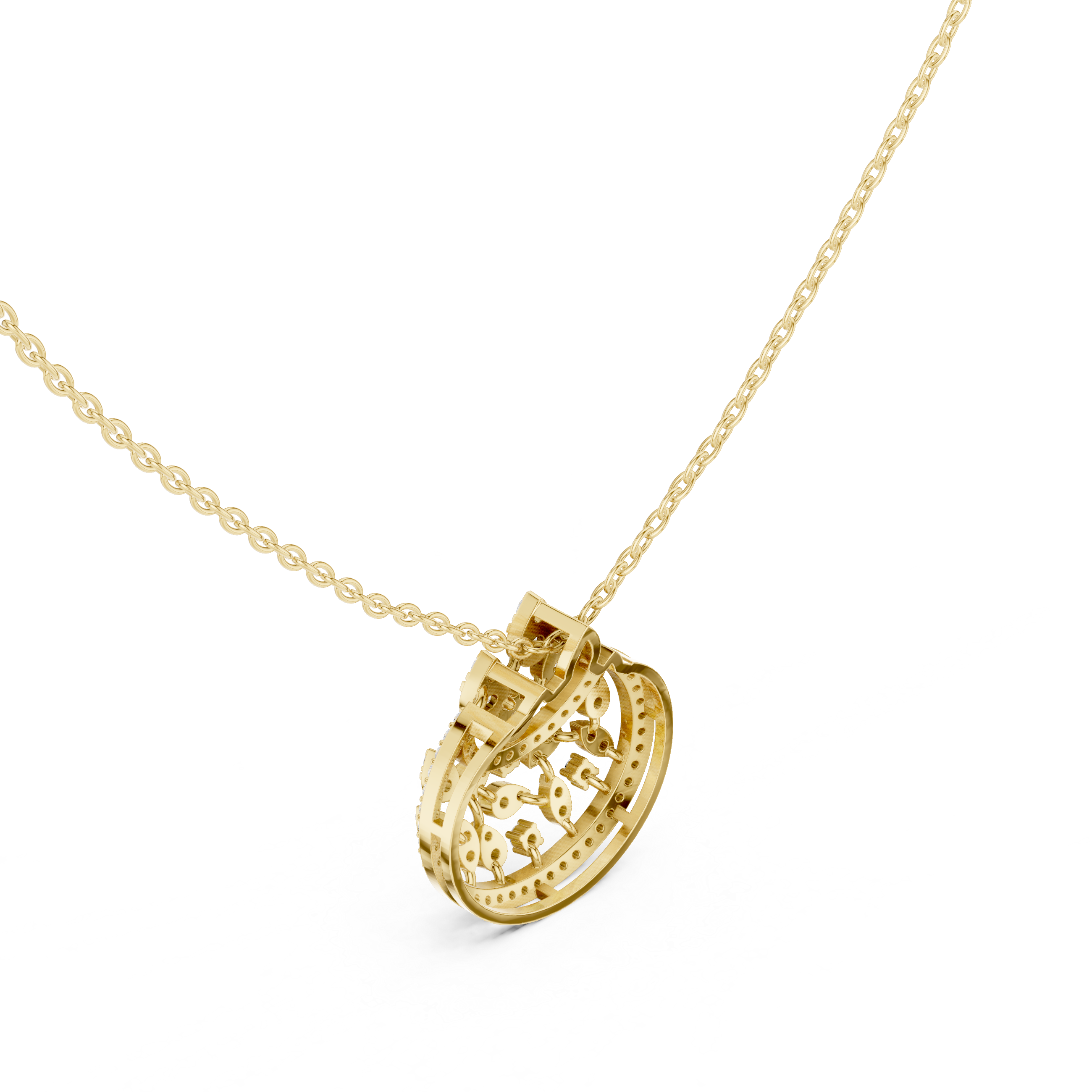 Pear Drop Harmony Lab Grown Diamond Pendant – 14K/18K Gold | Kiashaa Jewellery