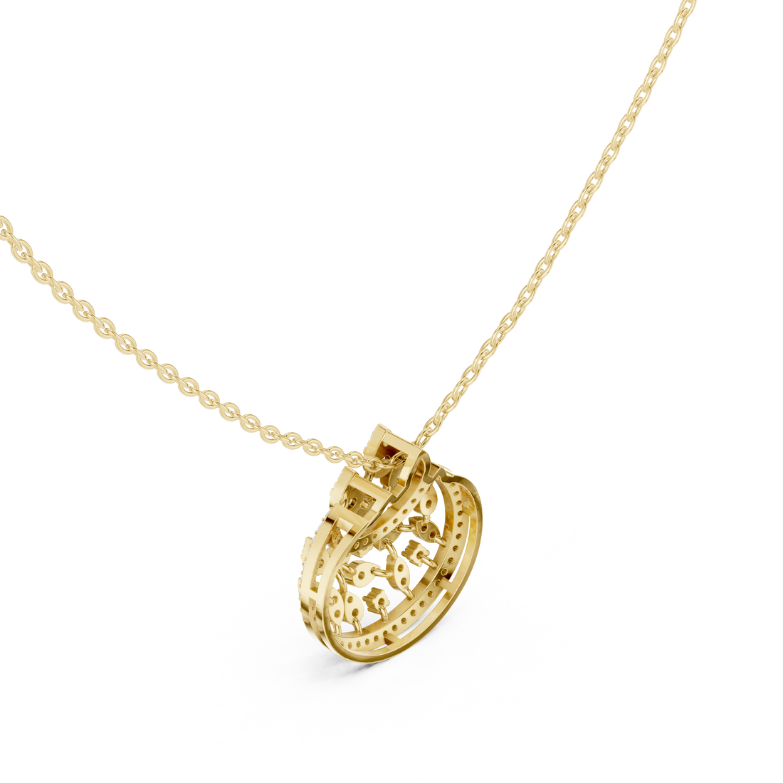 Pear Drop Harmony Lab Grown Diamond Pendant – 14K/18K Gold | Kiashaa Jewellery