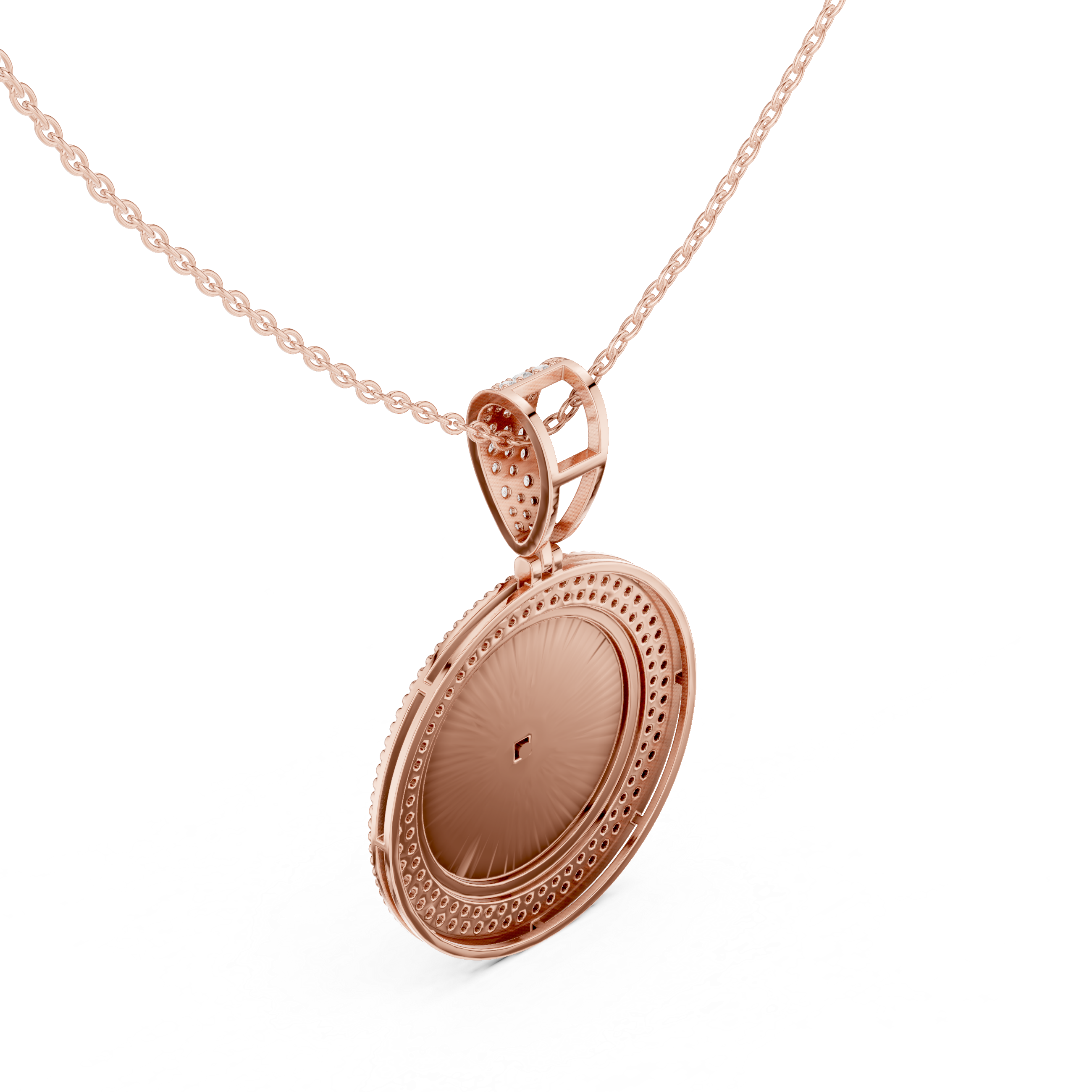 Medusa Diamond Medallion Pendant | 14K & 18K Gold | IGI Certified