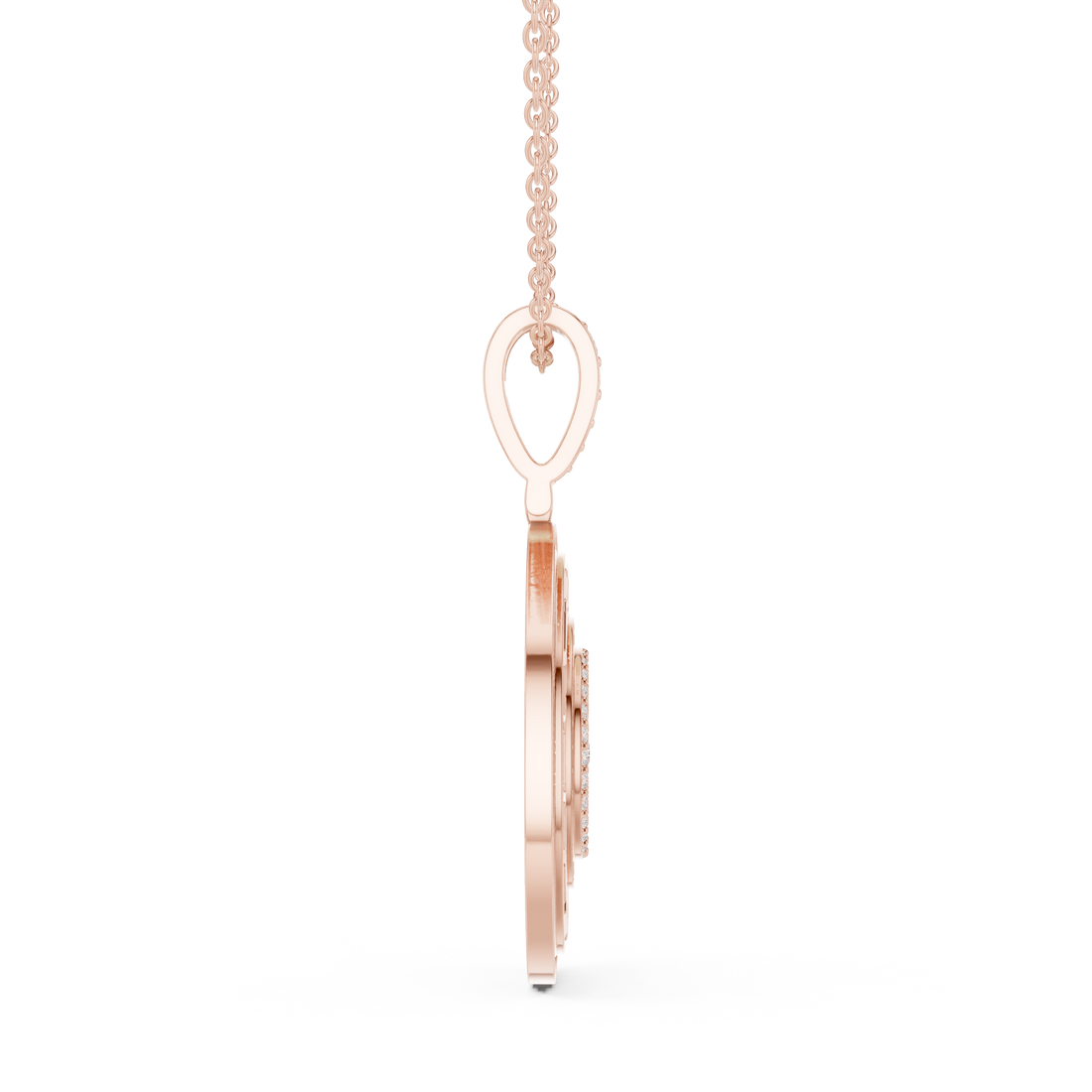 Greek Key Diamond Medallion Pendant | 14K & 18K Gold | IGI Certified