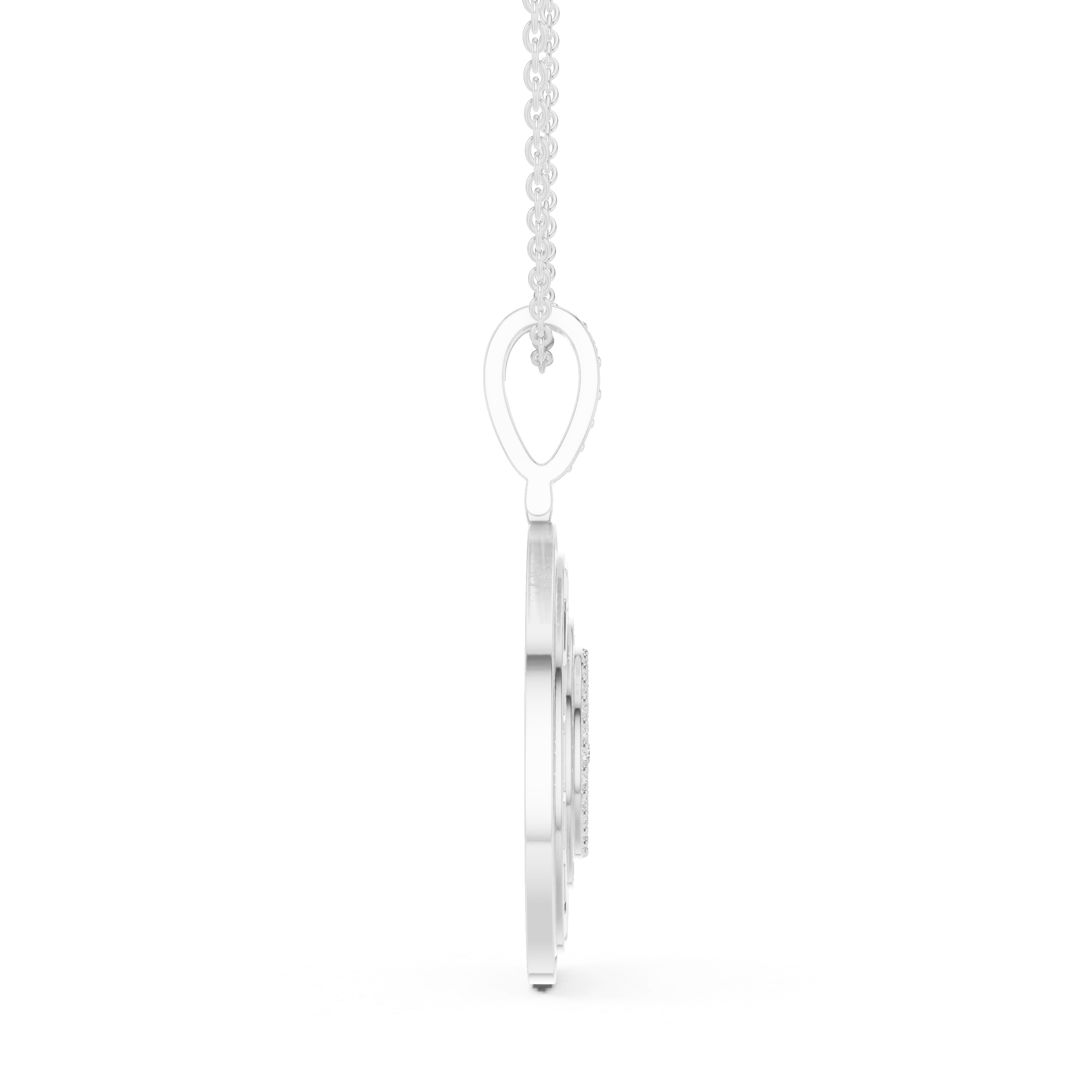 Greek Key Diamond Medallion Pendant | 14K & 18K Gold | IGI Certified