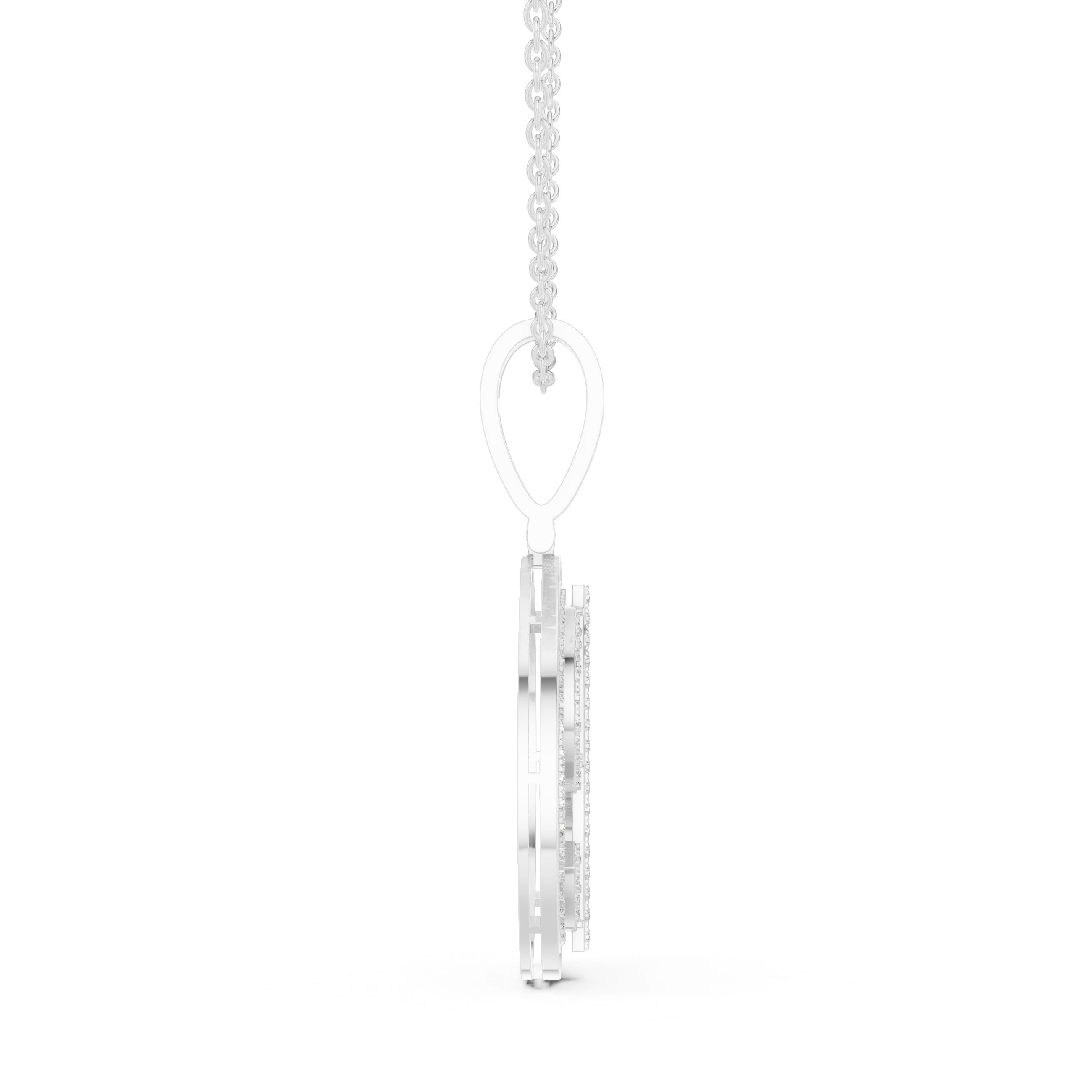 Minimalist Diamond Medallion Pendant | 14K & 18K Gold | IGI Certified