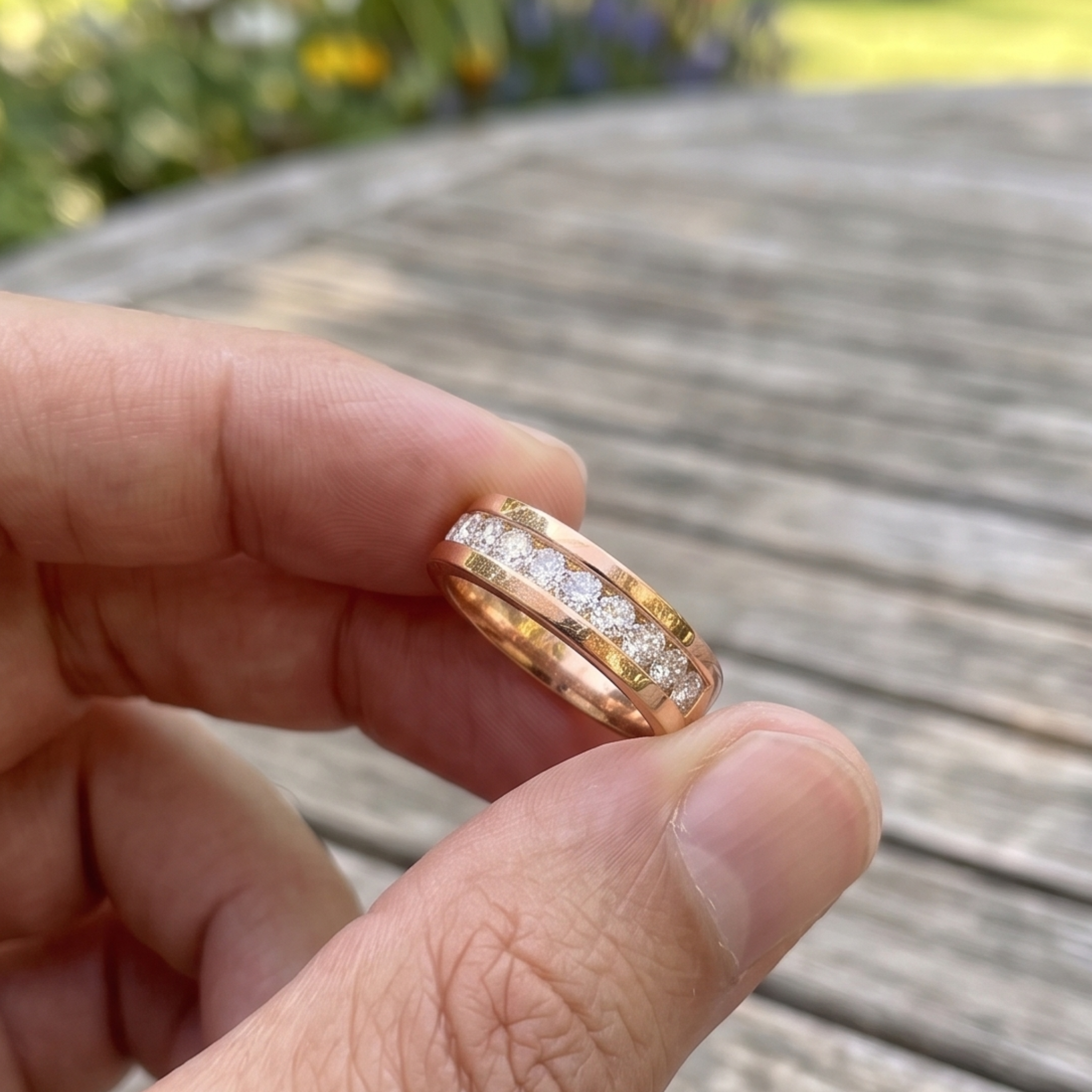 Valor Channel 1 CT Round Diamond Men’s Wedding Band in 9K, 14K & 18K Gold