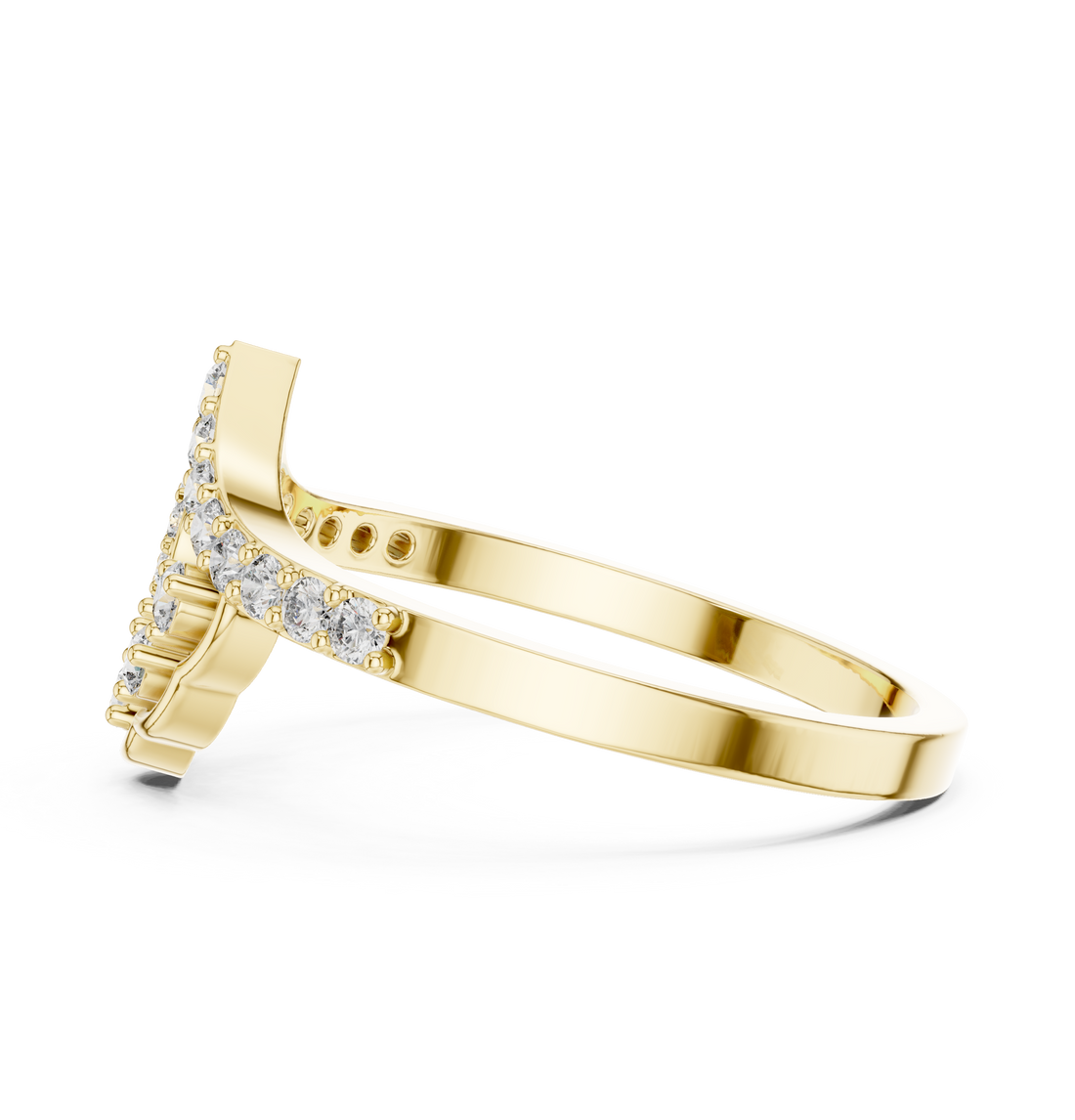 IGI Certified Round Cluster Lab-Grown Diamond Ring | 14K & 18K Rose Gold | Kiashaa Jewellery