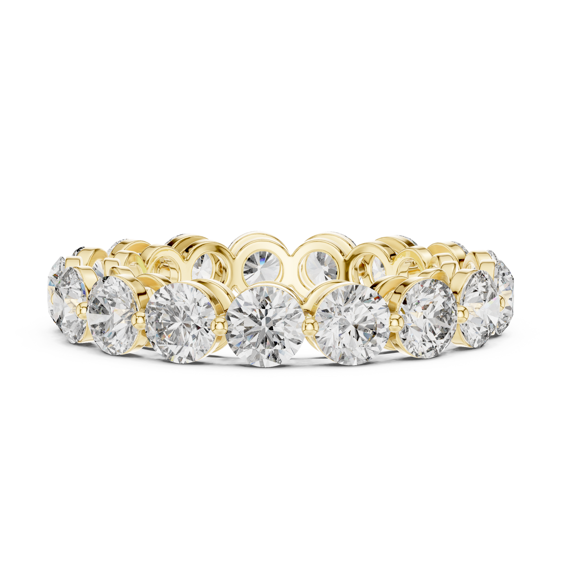 IGI Certified Lab-Grown Diamond Eternity Band Ring | 14K & 18K Rose Gold | Kiashaa Jewellery