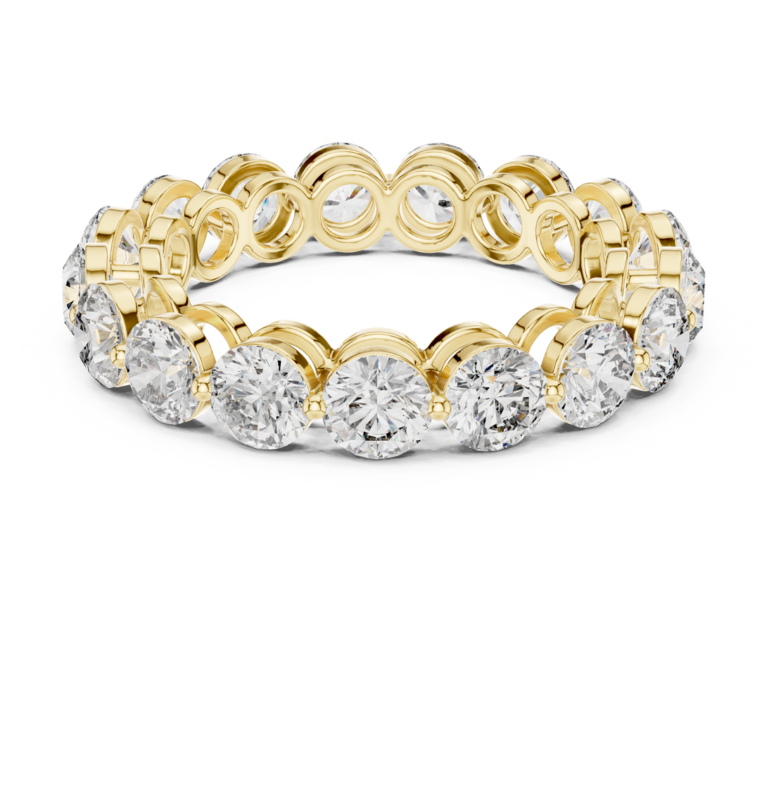 IGI Certified Lab-Grown Diamond Eternity Band Ring | 14K & 18K Rose Gold | Kiashaa Jewellery
