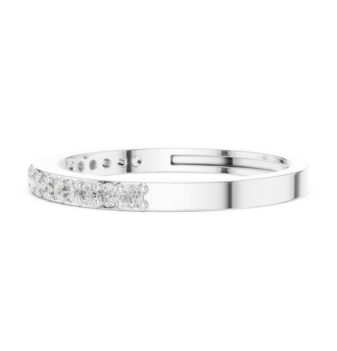 IGI Certified Lab-Grown Diamond Eternity Band | 14K & 18K Rose Gold | Kiashaa Jewellery
