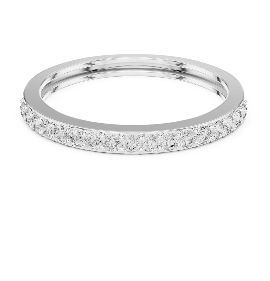 IGI Certified Lab-Grown Diamond Eternity Band | 14K & 18K Rose Gold | Kiashaa Jewellery