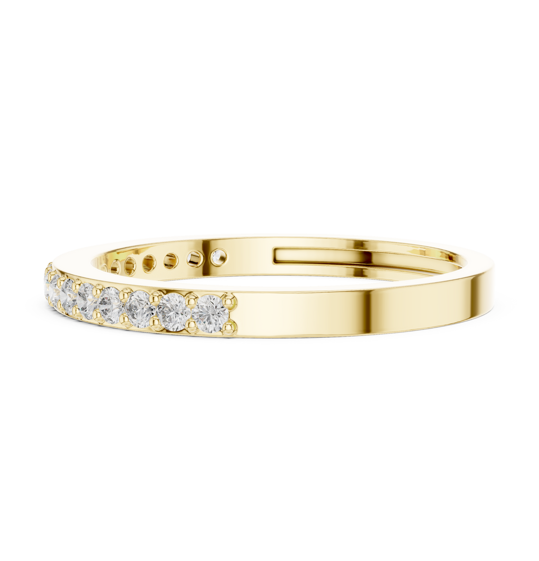 IGI Certified Lab-Grown Diamond Eternity Band | 14K & 18K Rose Gold | Kiashaa Jewellery