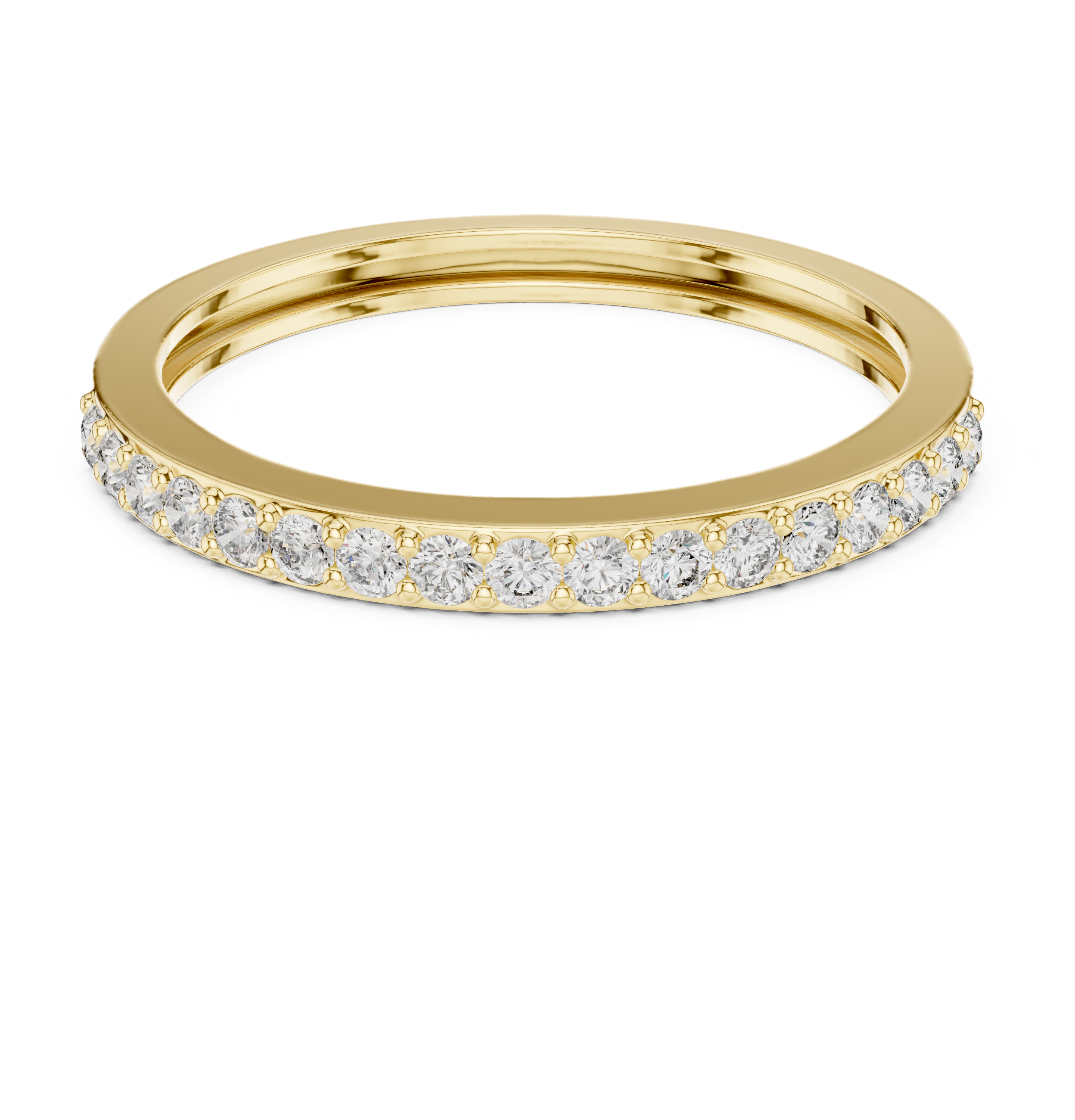 IGI Certified Lab-Grown Diamond Eternity Band | 14K & 18K Rose Gold | Kiashaa Jewellery