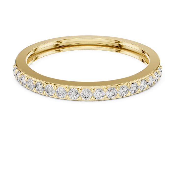 IGI Certified Lab-Grown Diamond Eternity Band | 14K & 18K Rose Gold | Kiashaa Jewellery