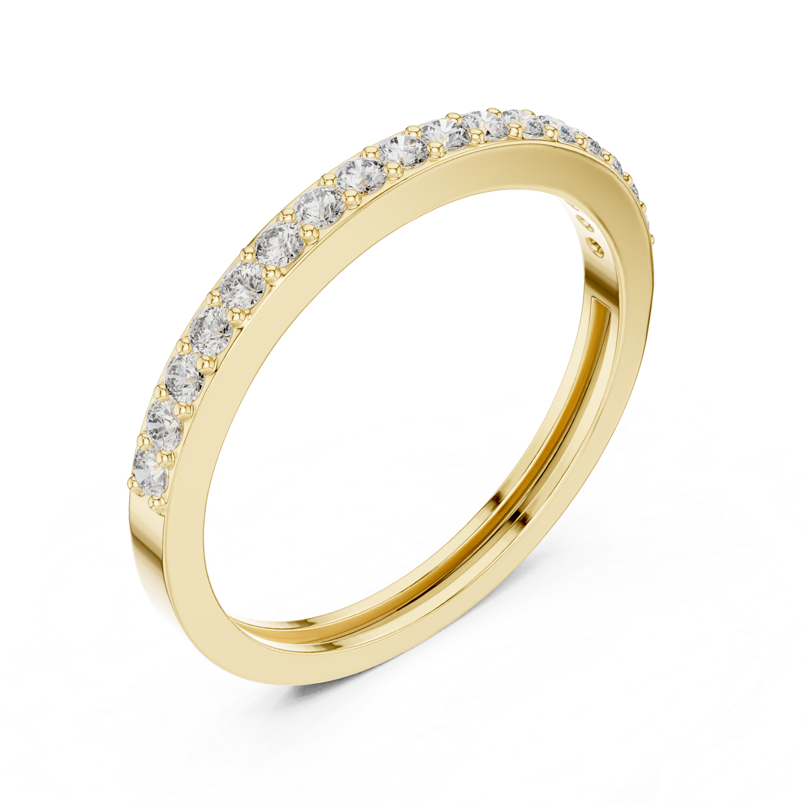 IGI Certified Lab-Grown Diamond Eternity Band | 14K & 18K Rose Gold | Kiashaa Jewellery
