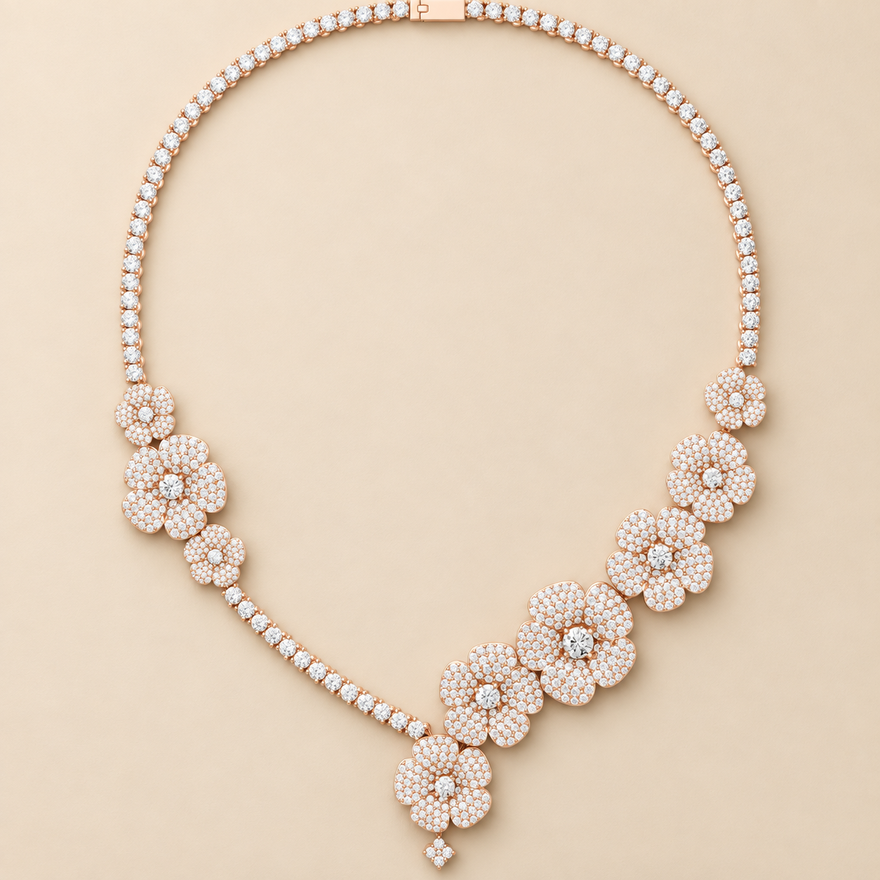 The Eternal Blossom Ladies Diamond Necklace