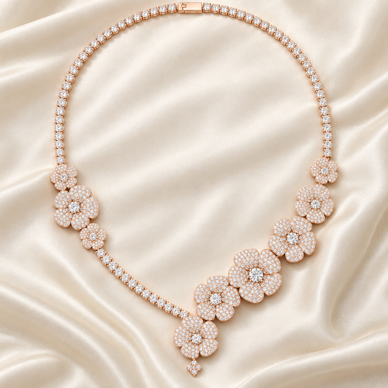The Eternal Blossom Ladies Diamond Necklace