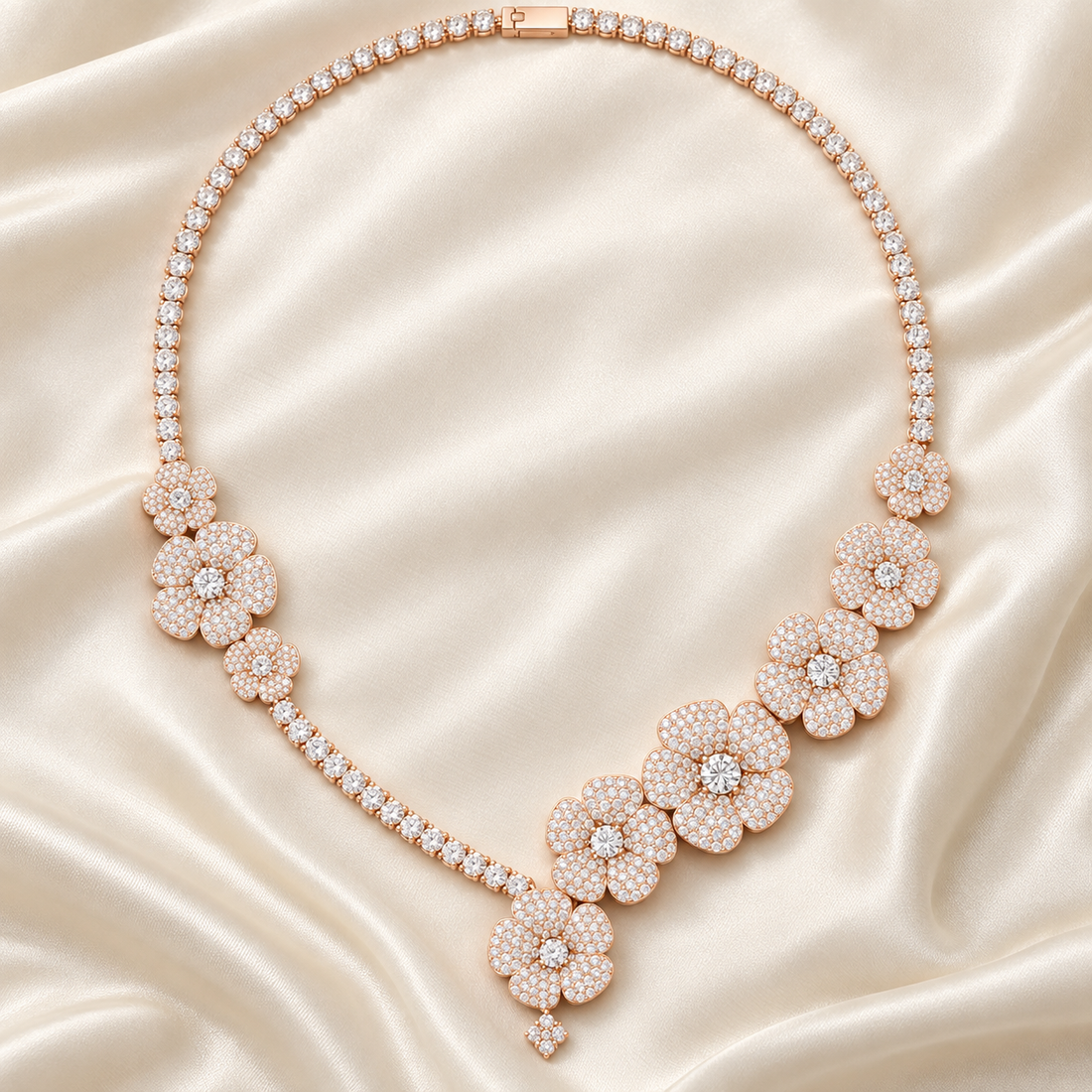 The Eternal Blossom Ladies Diamond Necklace