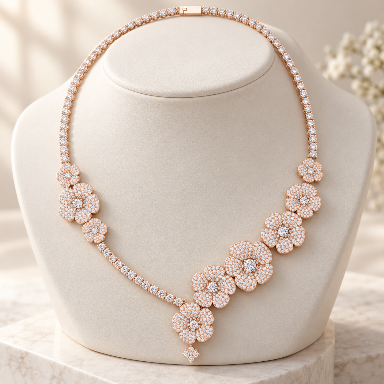 The Eternal Blossom Ladies Diamond Necklace