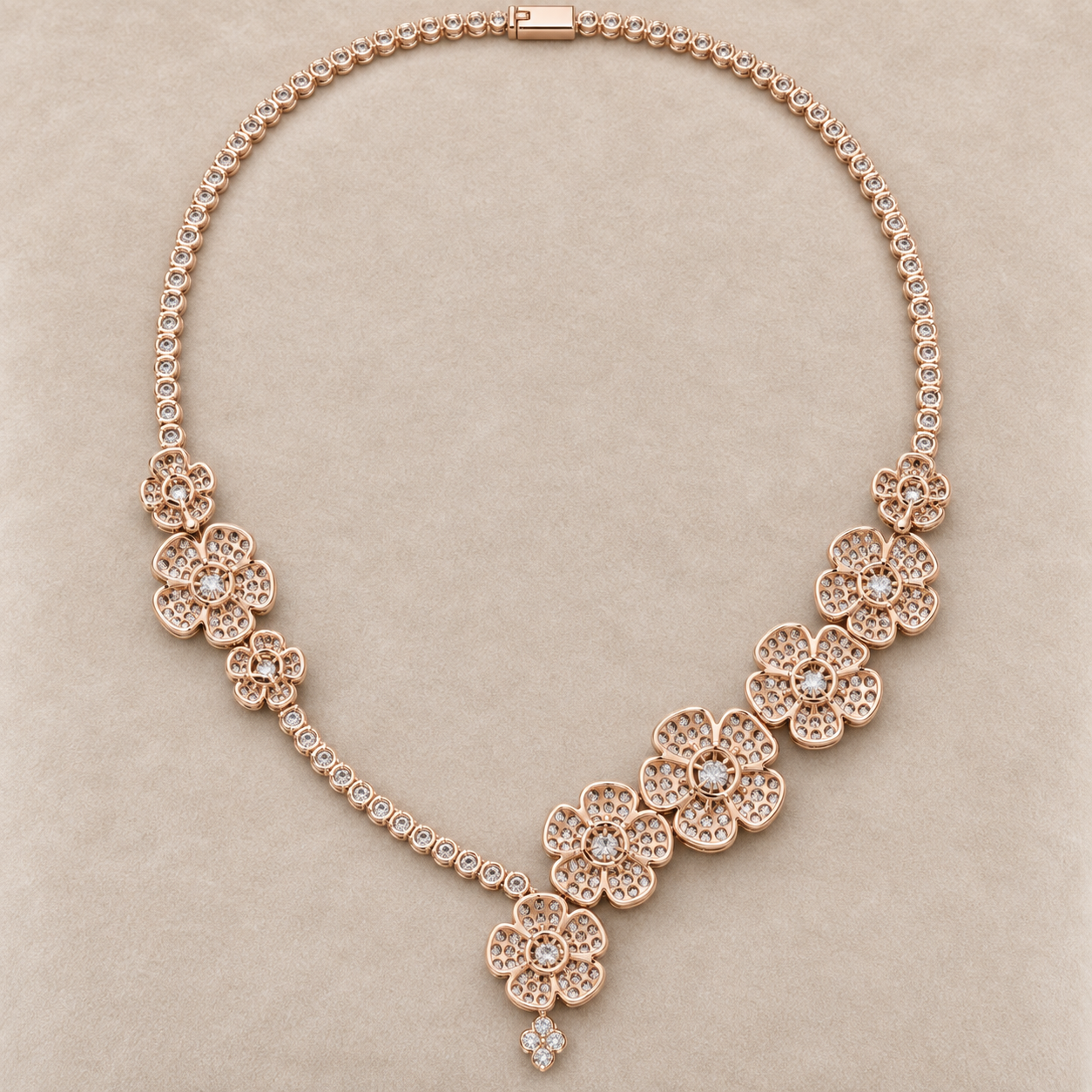 The Eternal Blossom Ladies Diamond Necklace