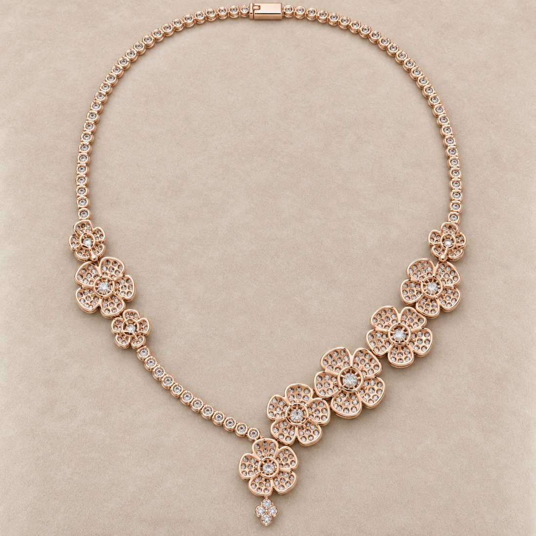The Eternal Blossom Ladies Diamond Necklace