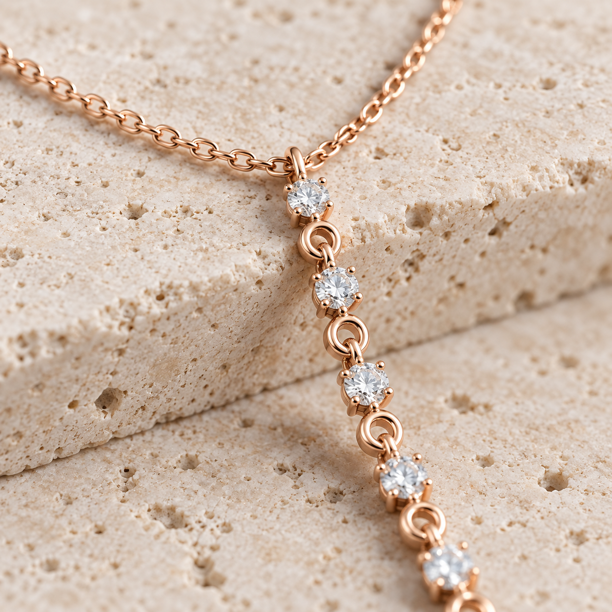 Cascade Lumiere 0.63 CT Graduated Diamond Drop Necklace