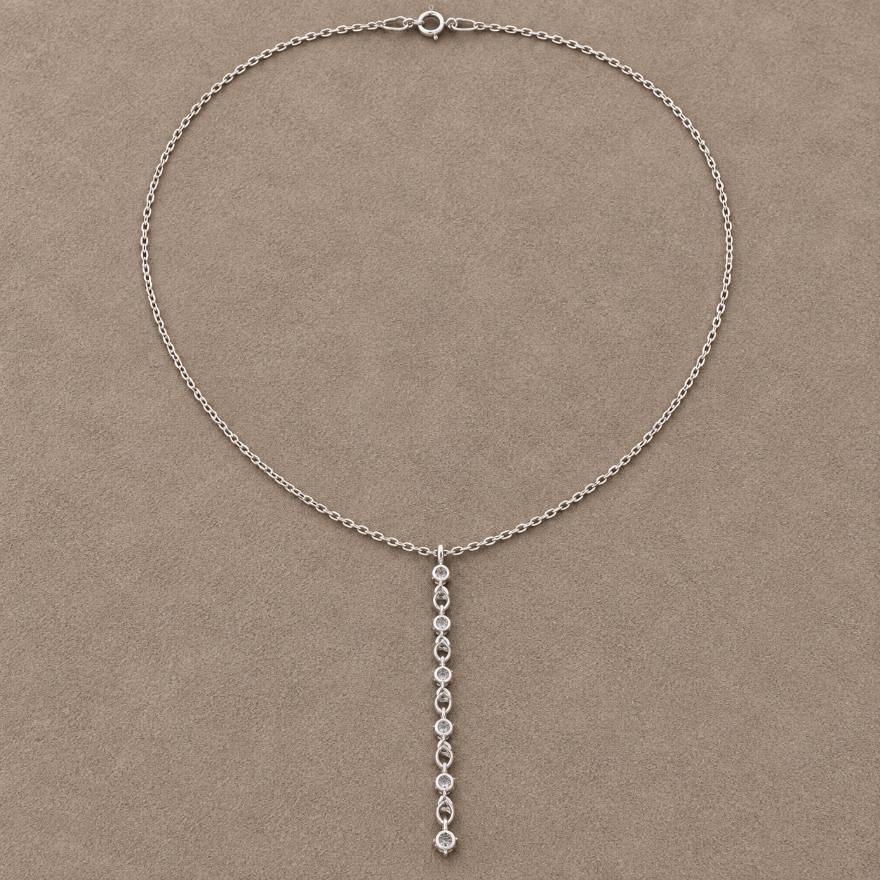 Cascade Lumiere 0.63 CT Graduated Diamond Drop Necklace