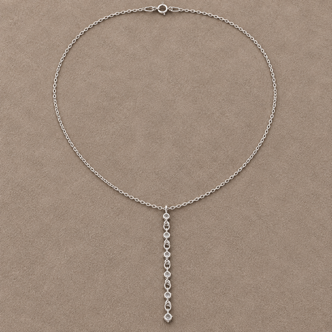 Cascade Lumiere 0.63 CT Graduated Diamond Drop Necklace