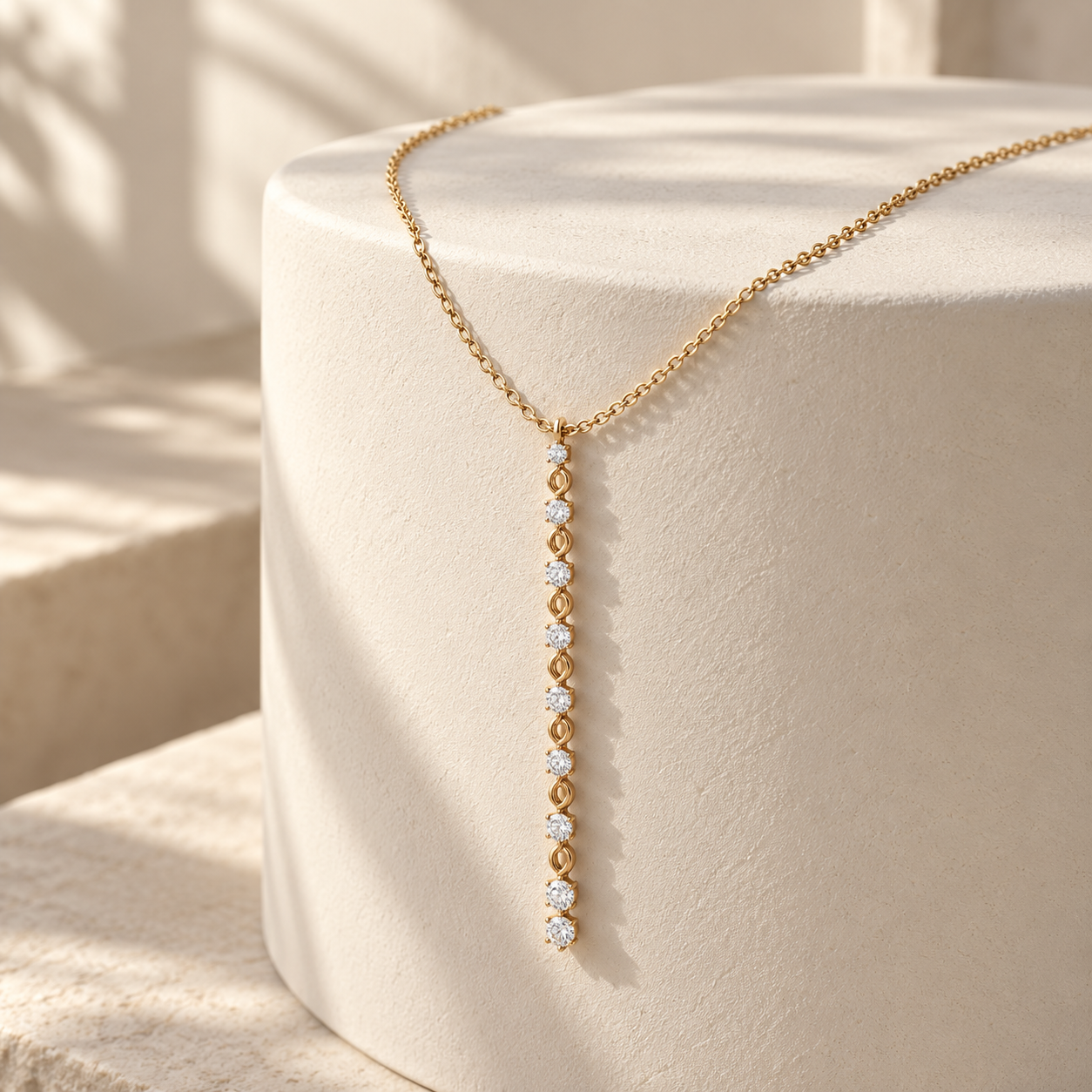 Cascade Lumiere 0.63 CT Graduated Diamond Drop Necklace