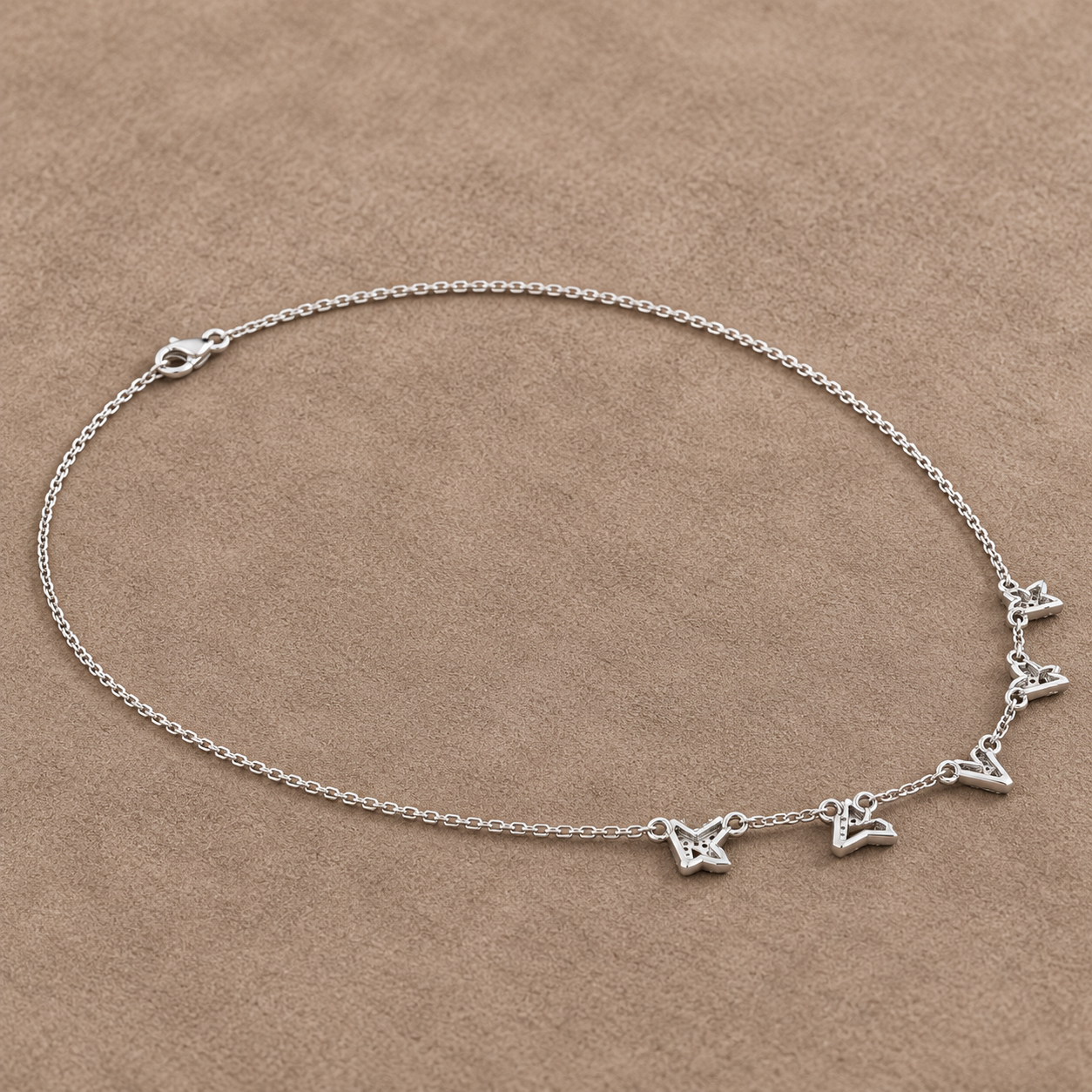 Vela Spark 0.31 CT Diamond Triangle Station Necklace