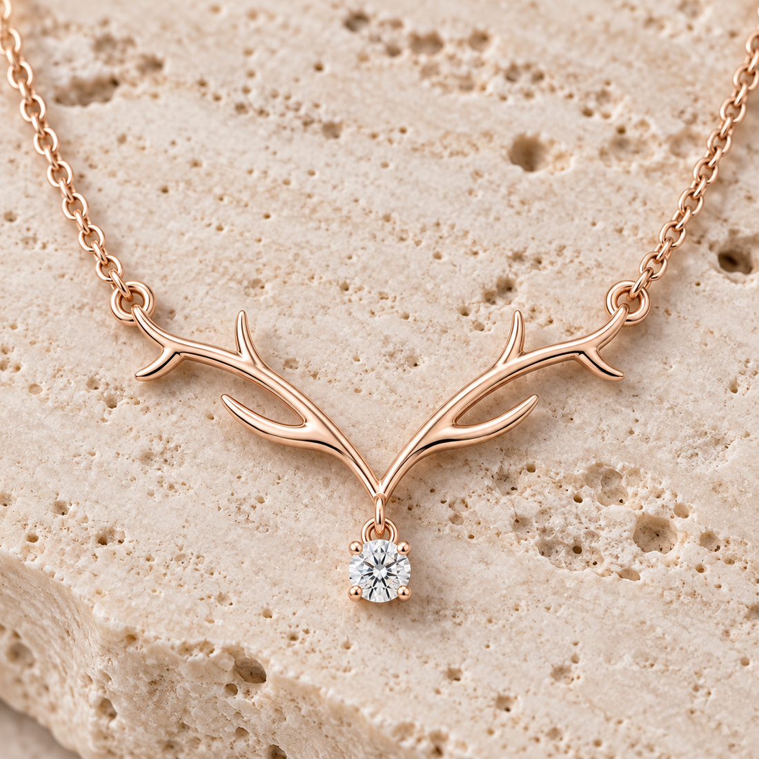 Sylvan Grace 0.239 CT Branch Diamond Drop Necklace