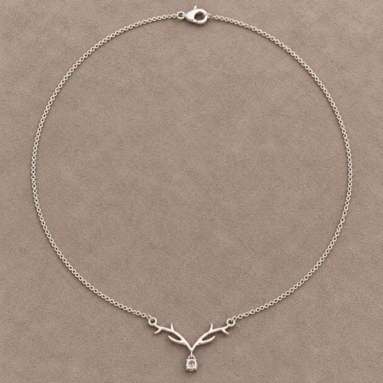 Sylvan Grace 0.239 CT Branch Diamond Drop Necklace
