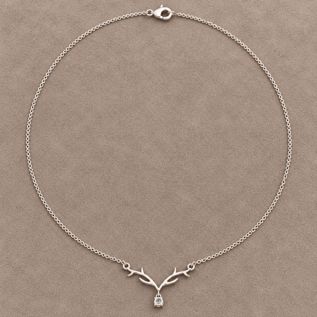 Sylvan Grace 0.239 CT Branch Diamond Drop Necklace