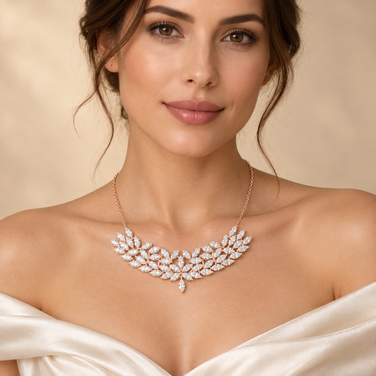 Enchanted Wings 4.24 CT Lab-Grown Diamond Butterfly Statement Necklace