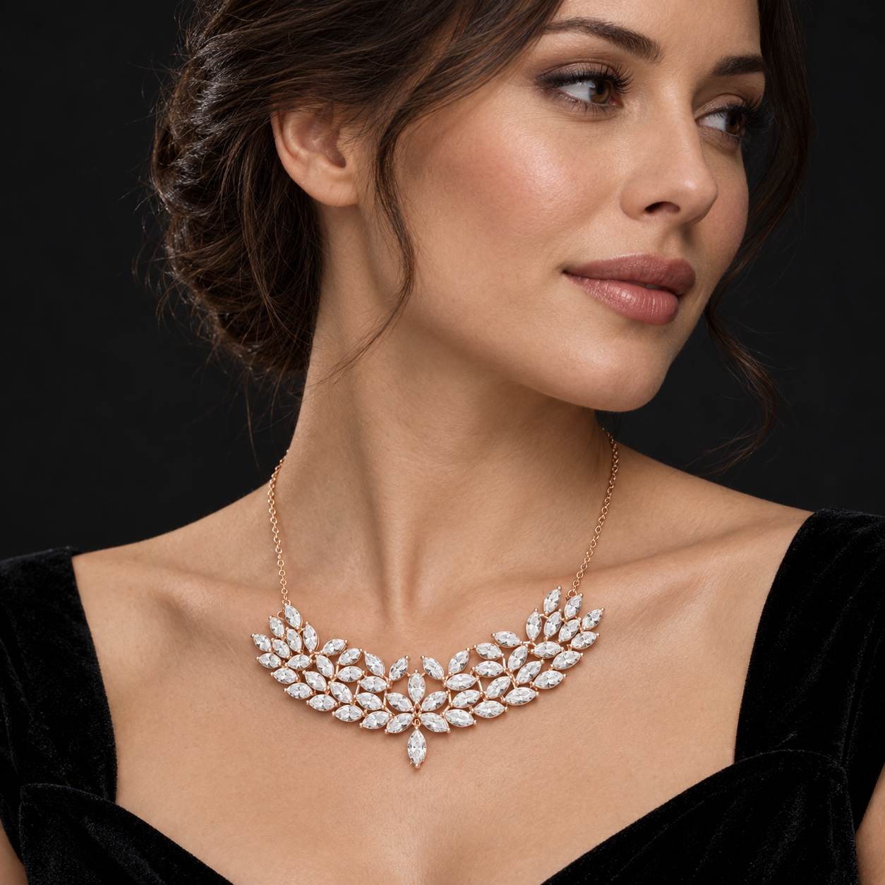 Enchanted Wings 4.24 CT Lab-Grown Diamond Butterfly Statement Necklace