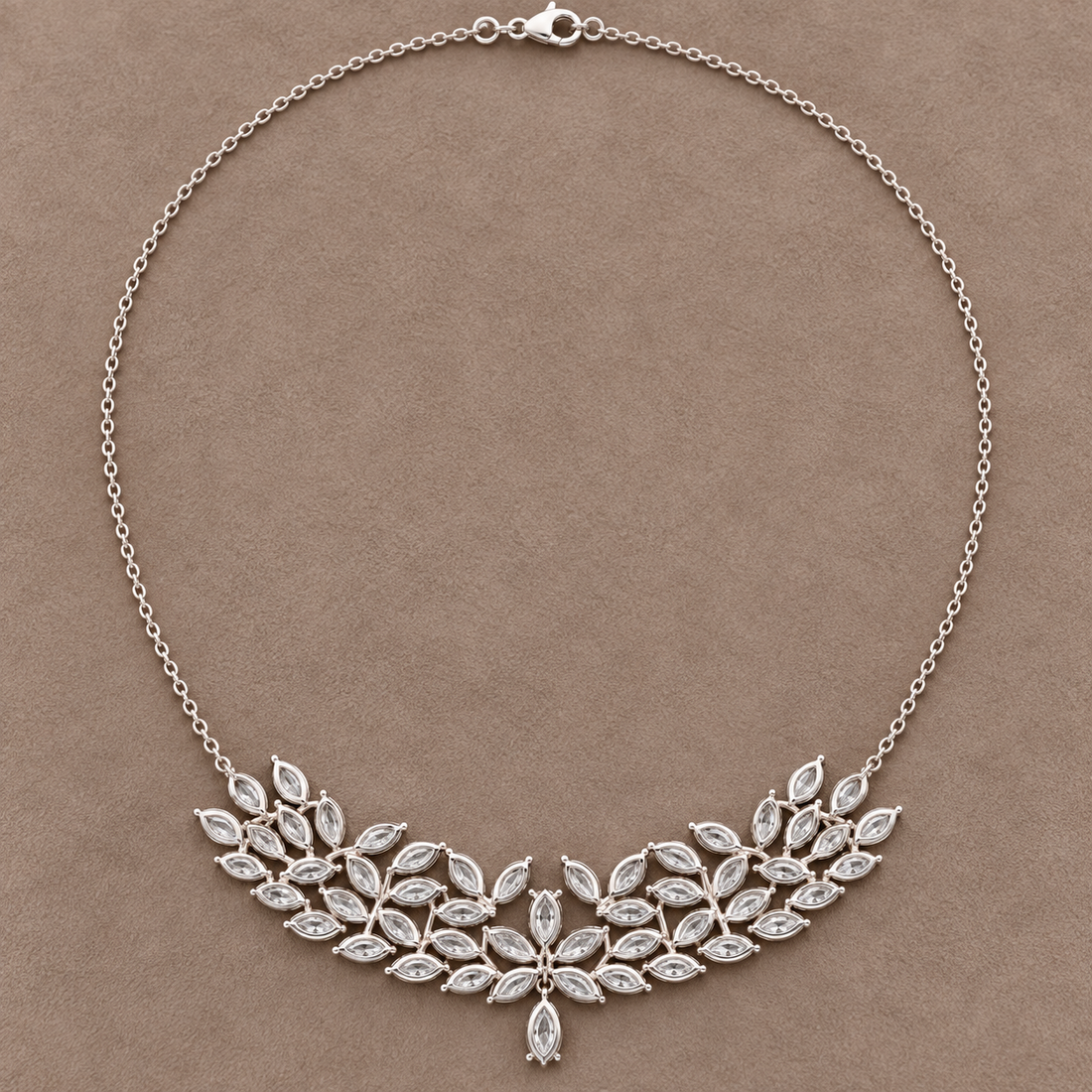 Enchanted Wings 4.24 CT Lab-Grown Diamond Butterfly Statement Necklace