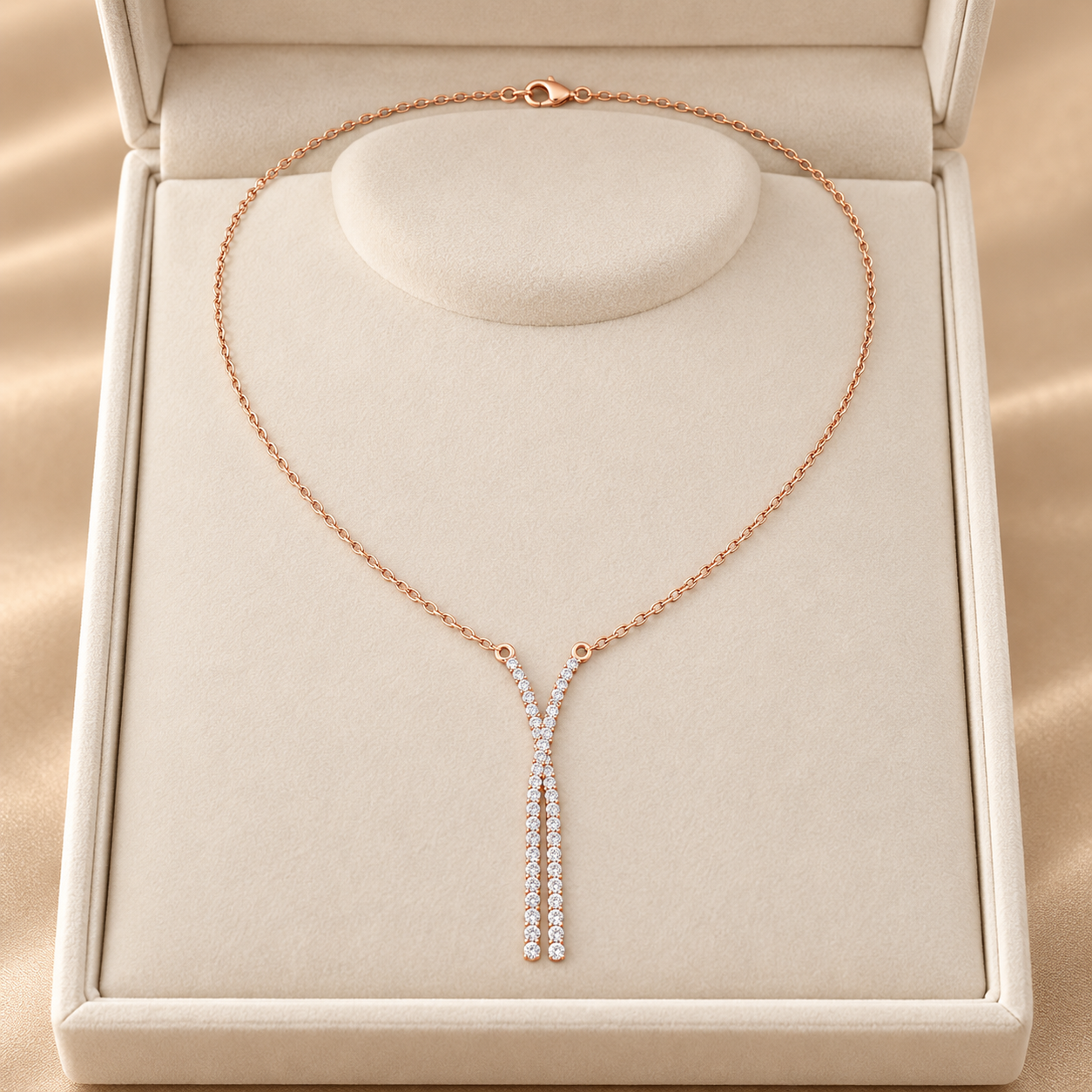 0.37 CTW Crossover Diamond Pendant Necklace in 14K & 18K Gold